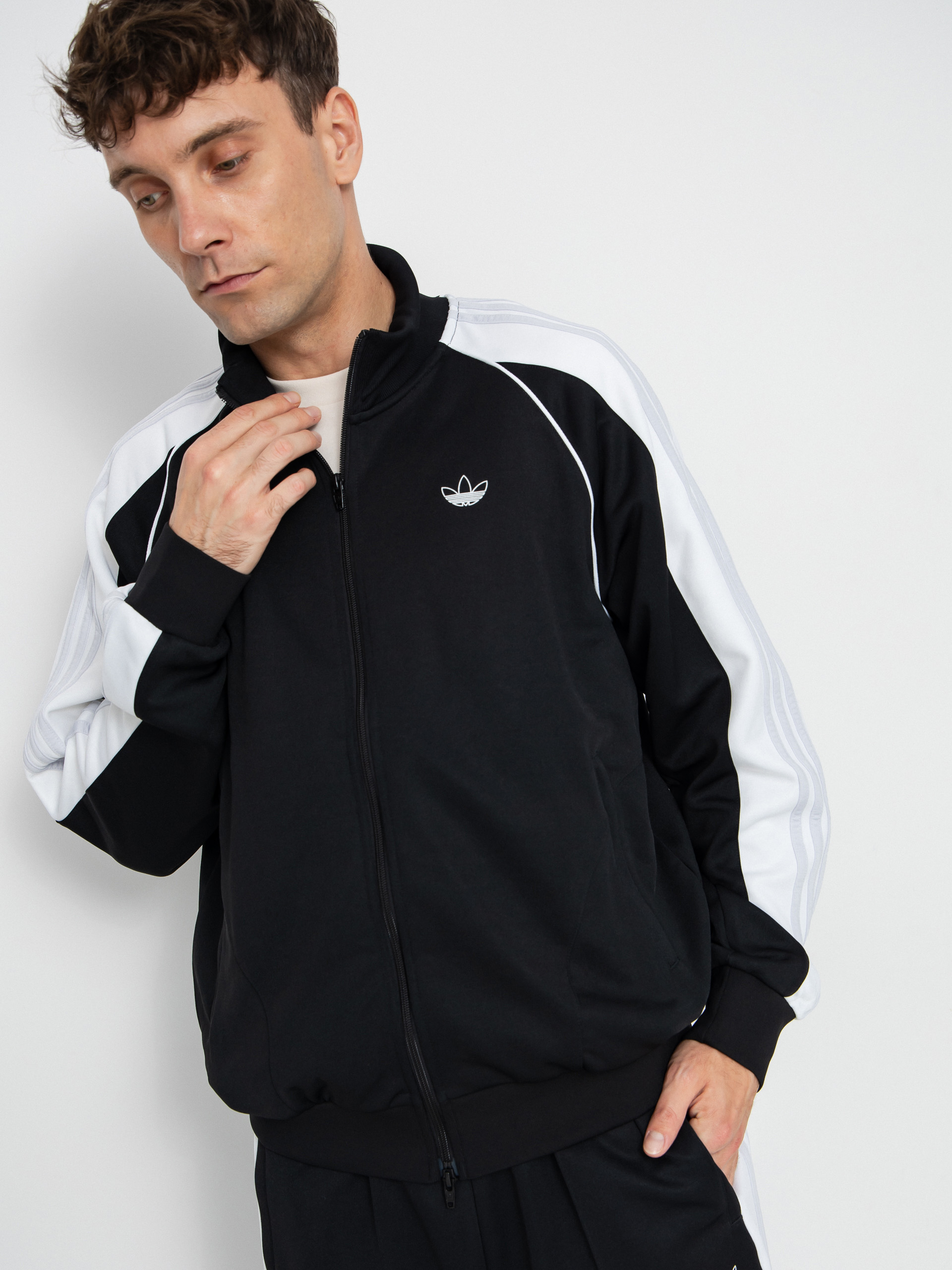 adidas Tyshawn T Jacke (black/white/dshgry)
