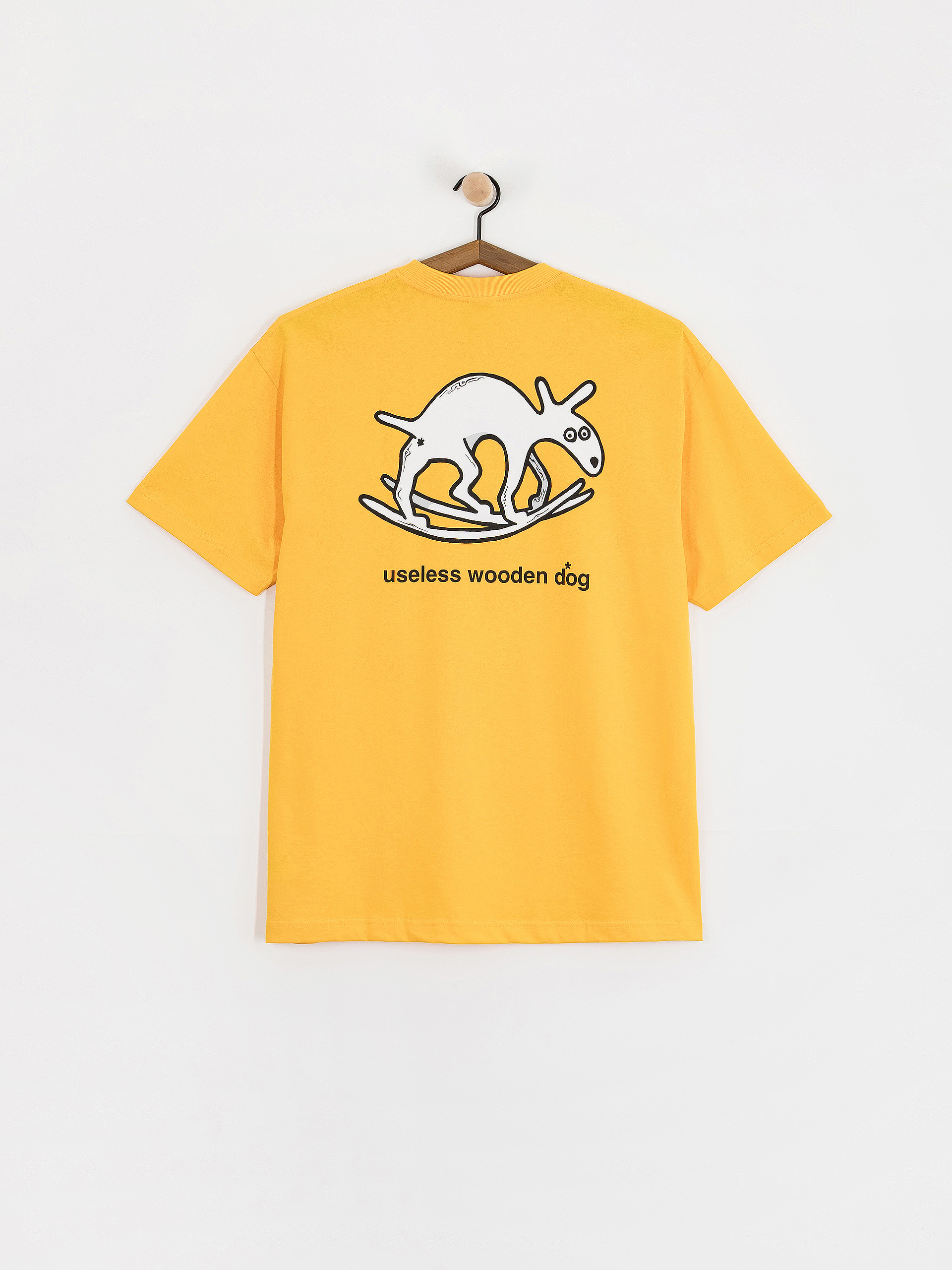 Polar Skate T-Shirt Useless Wooden Dog (yellow)