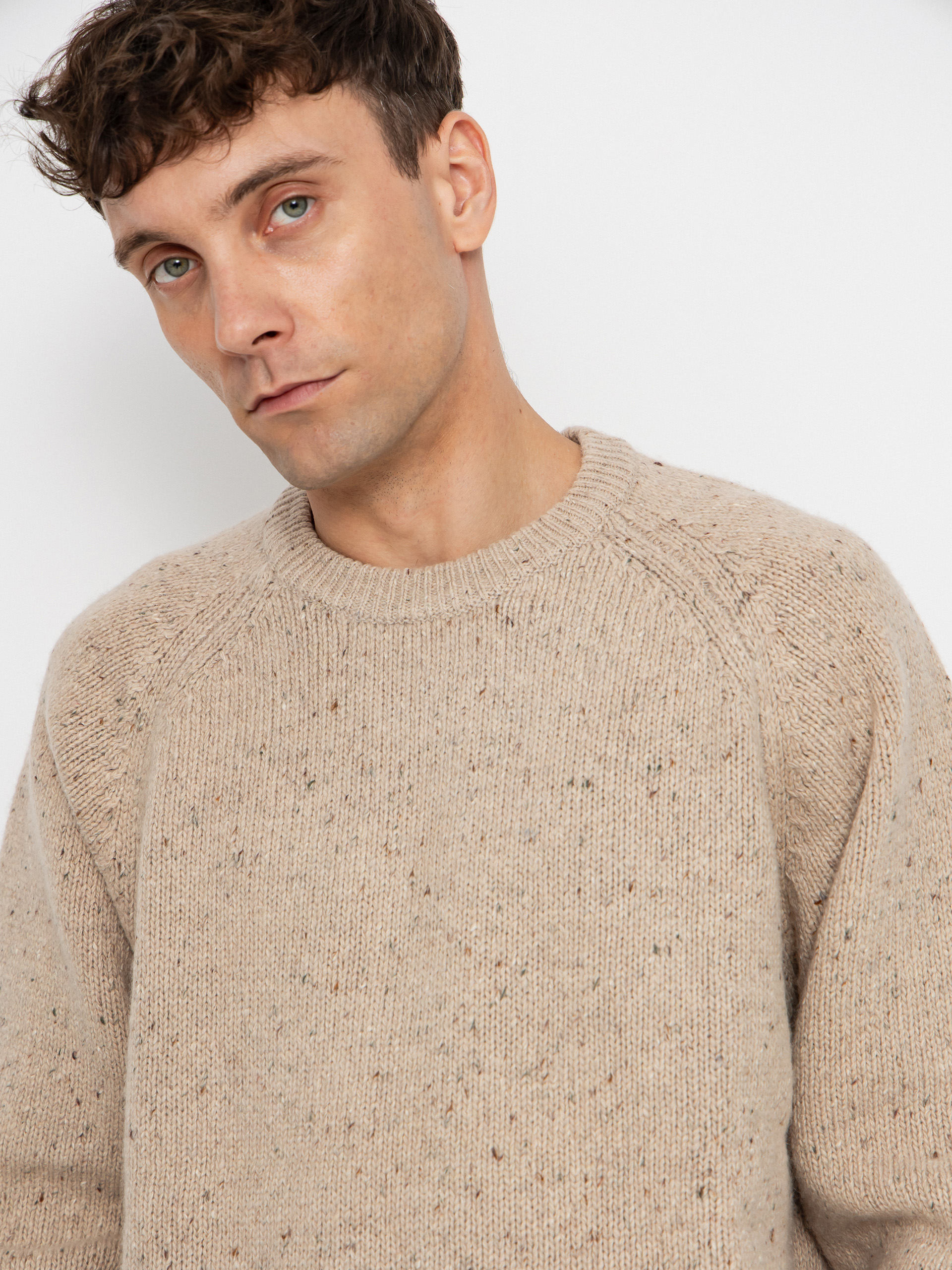 Carhartt WIP Pulli Anglistic (speckled fleur de sel)