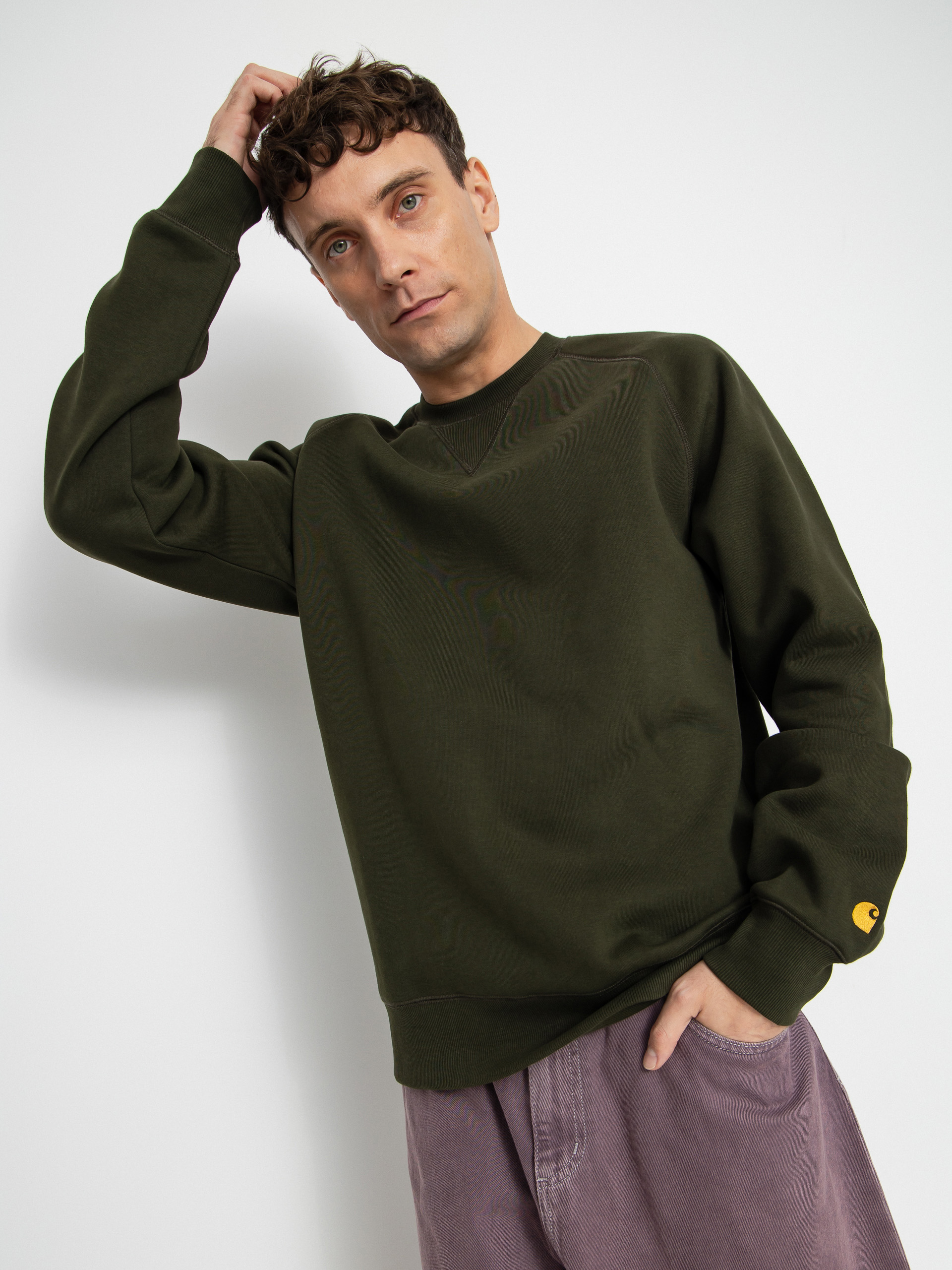 Carhartt WIP Chase Sweatshirt (olive/gold)