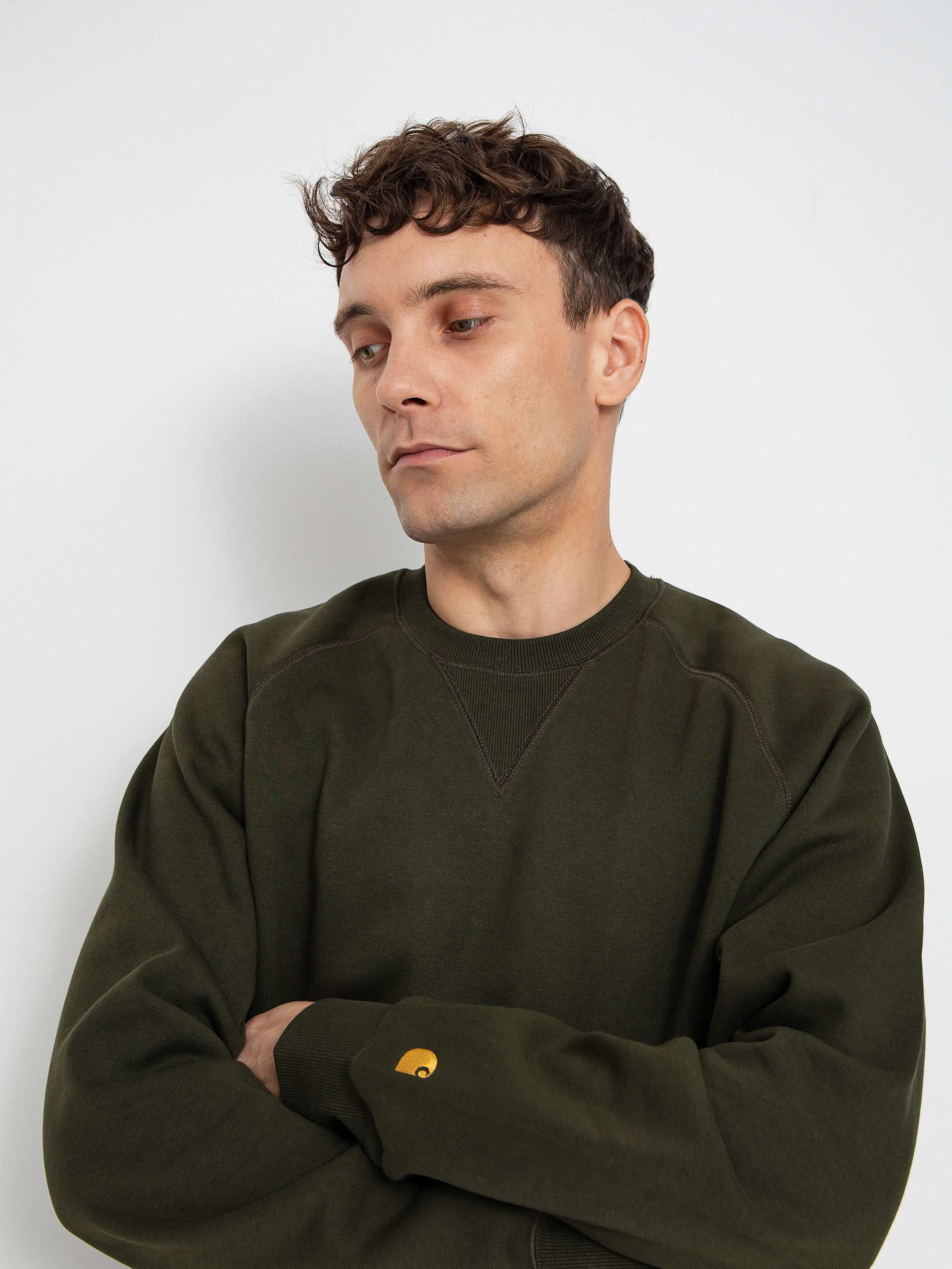 Carhartt WIP Chase Sweatshirt (olive/gold)