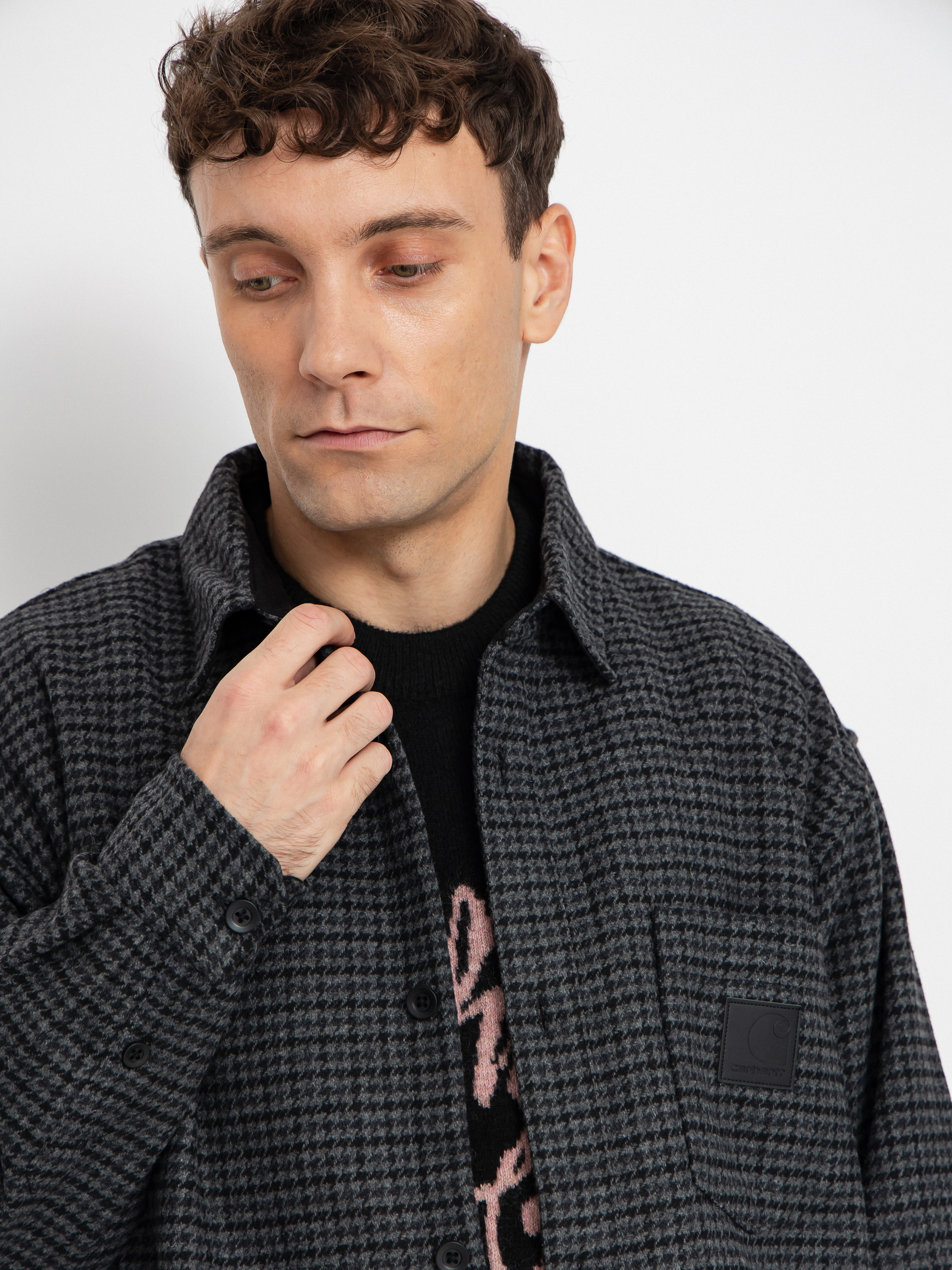 Carhartt WIP Shirt Lowis (lowis houndstooth/grey heather)