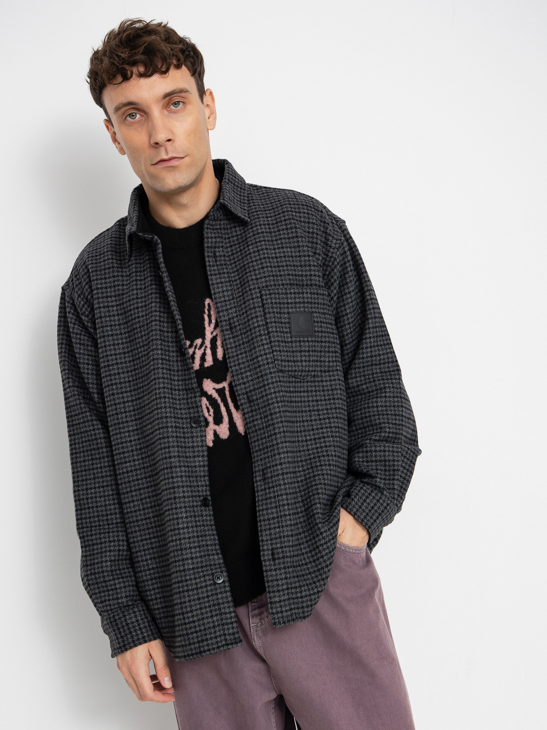 Carhartt WIP Hemd Lowis (lowis houndstooth/grey heather)