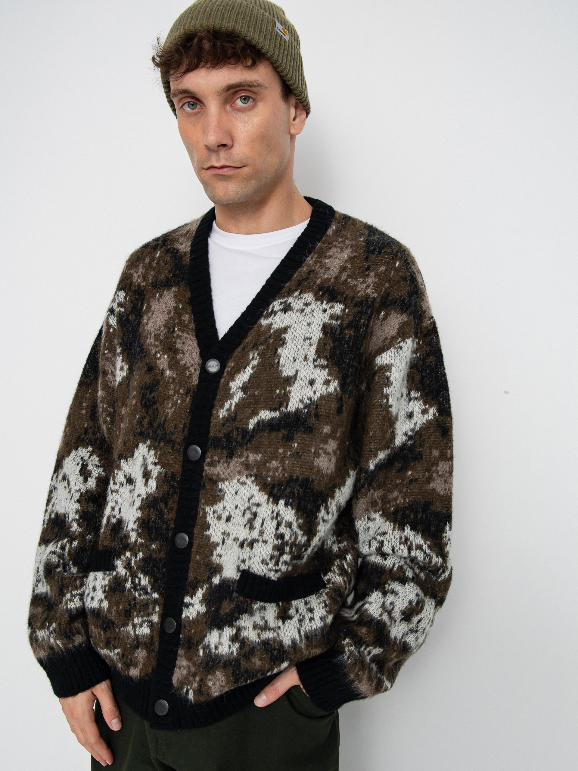 Carhartt WIP Pulli Merton Cardigan (wild dog jacquard)