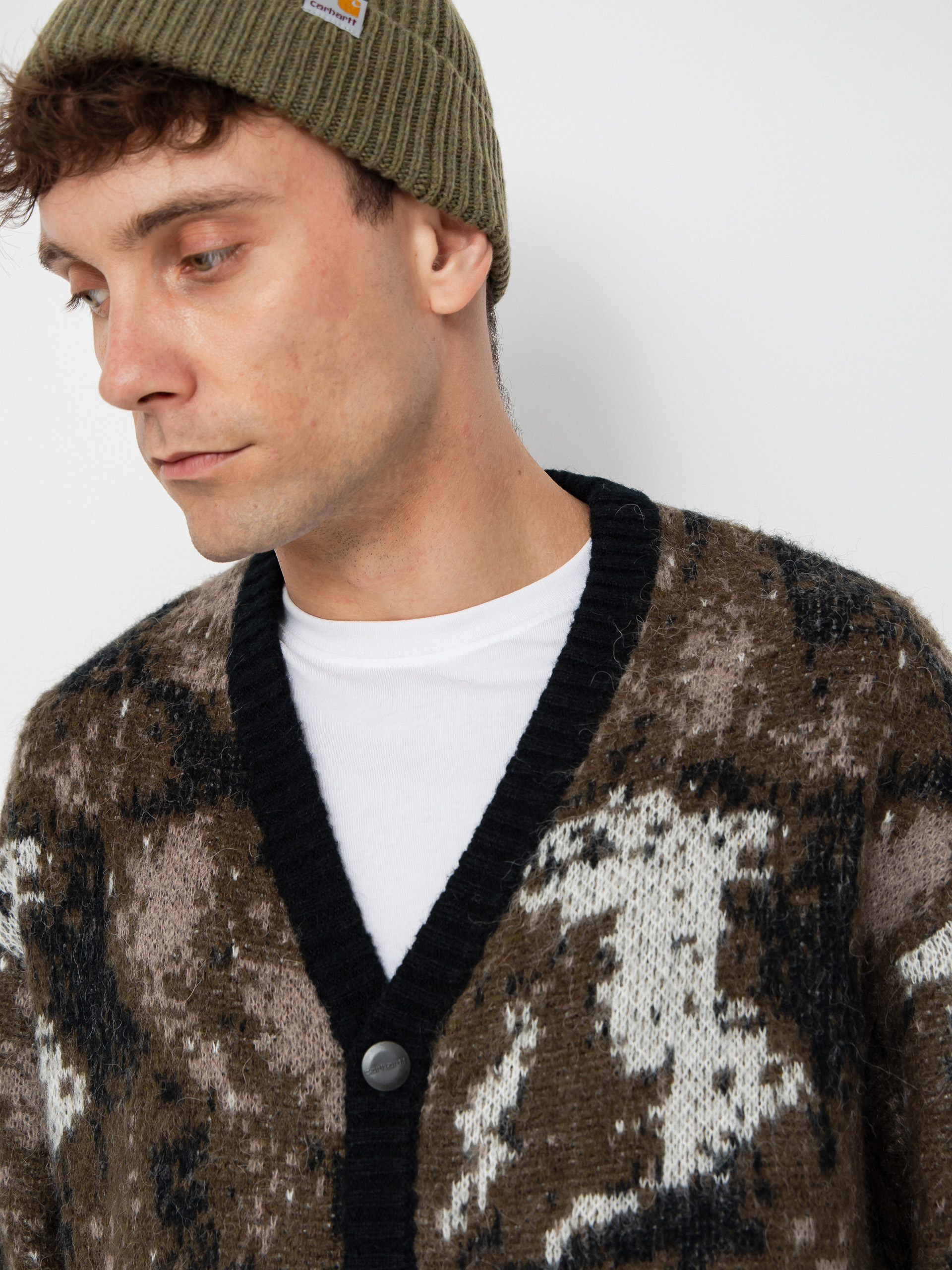 Carhartt WIP Pulli Merton Cardigan (wild dog jacquard)