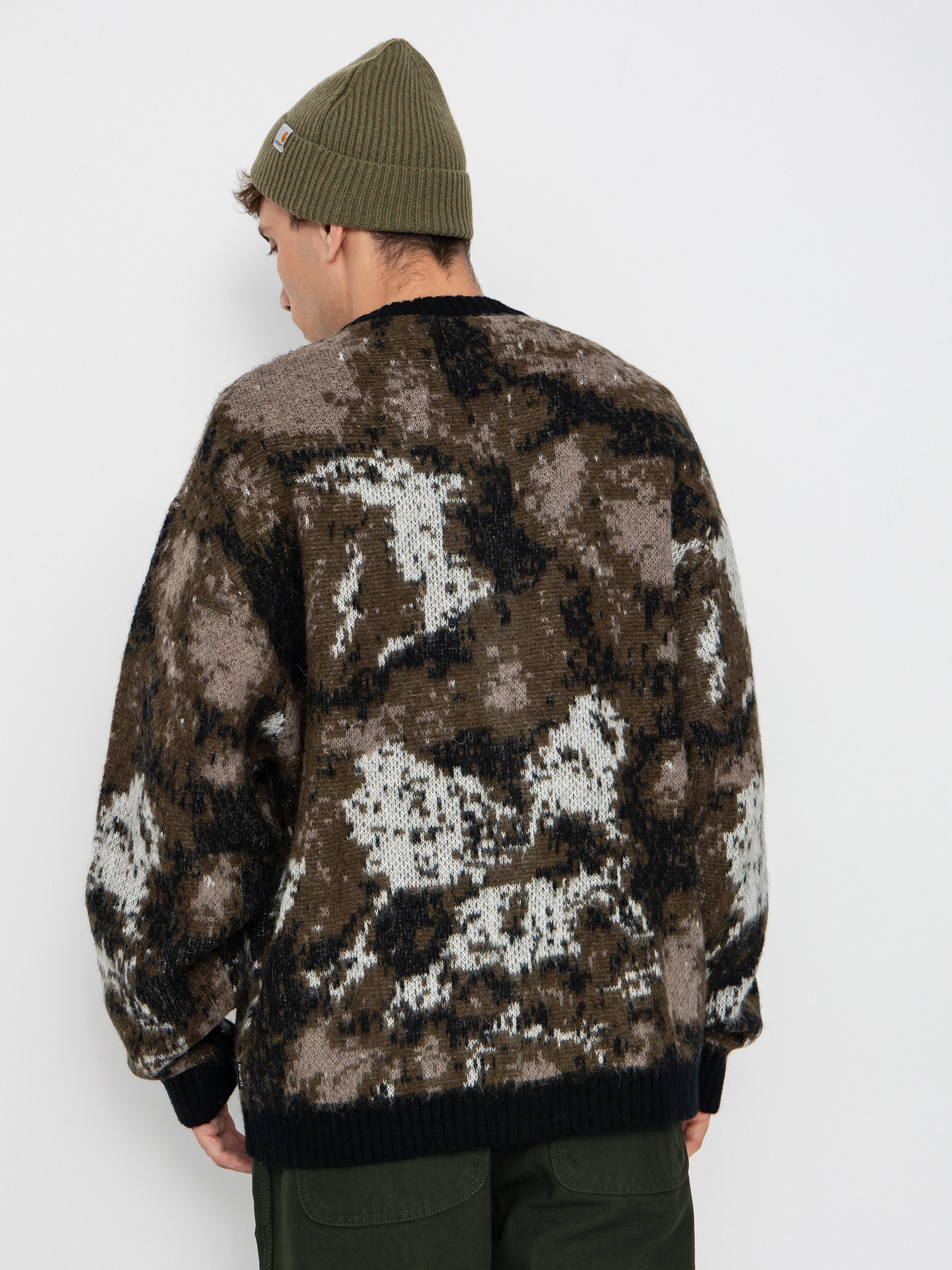 Carhartt WIP Pulli Merton Cardigan (wild dog jacquard)