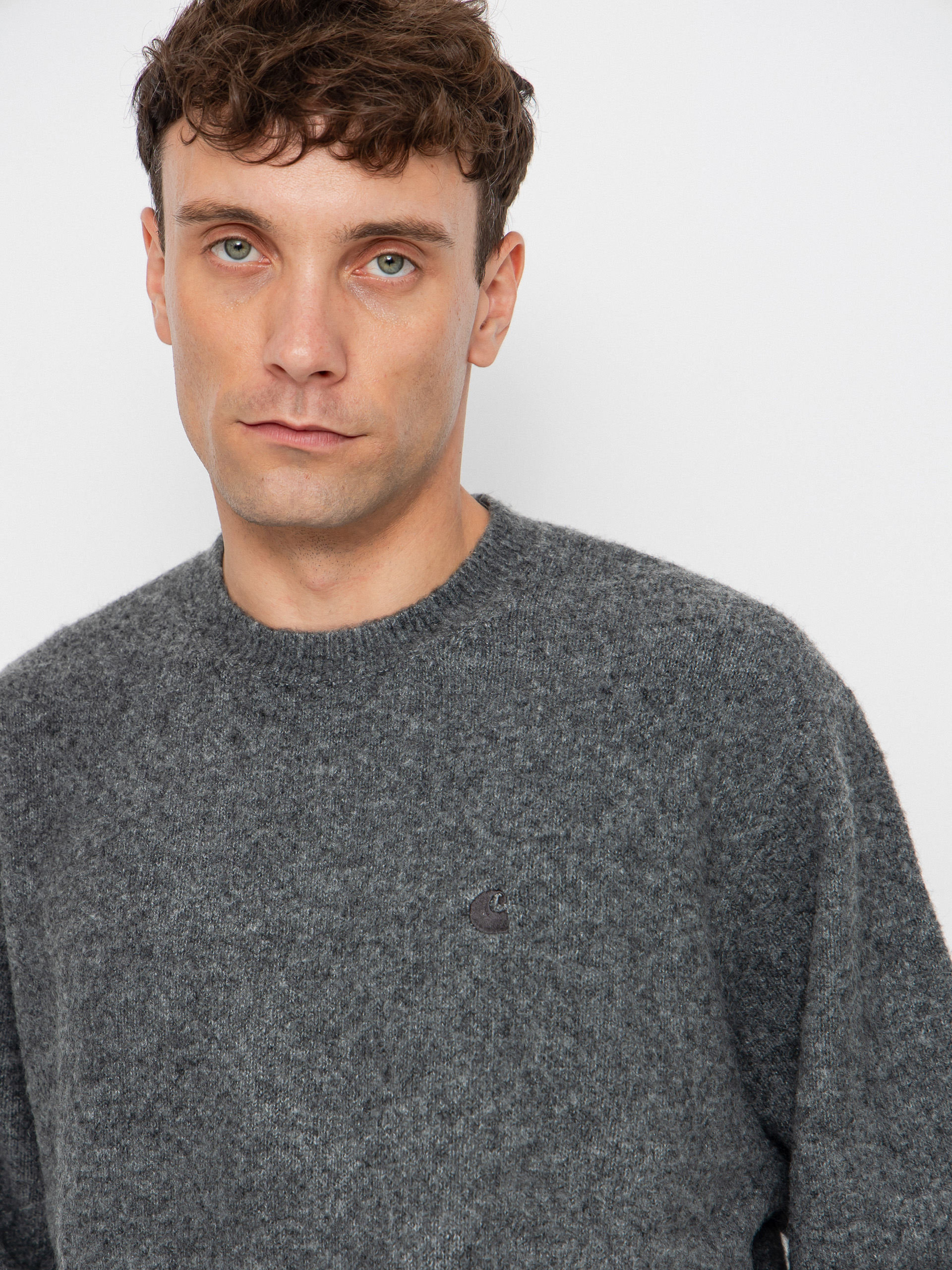 Carhartt WIP Sweater Curtis (tangled graphite)