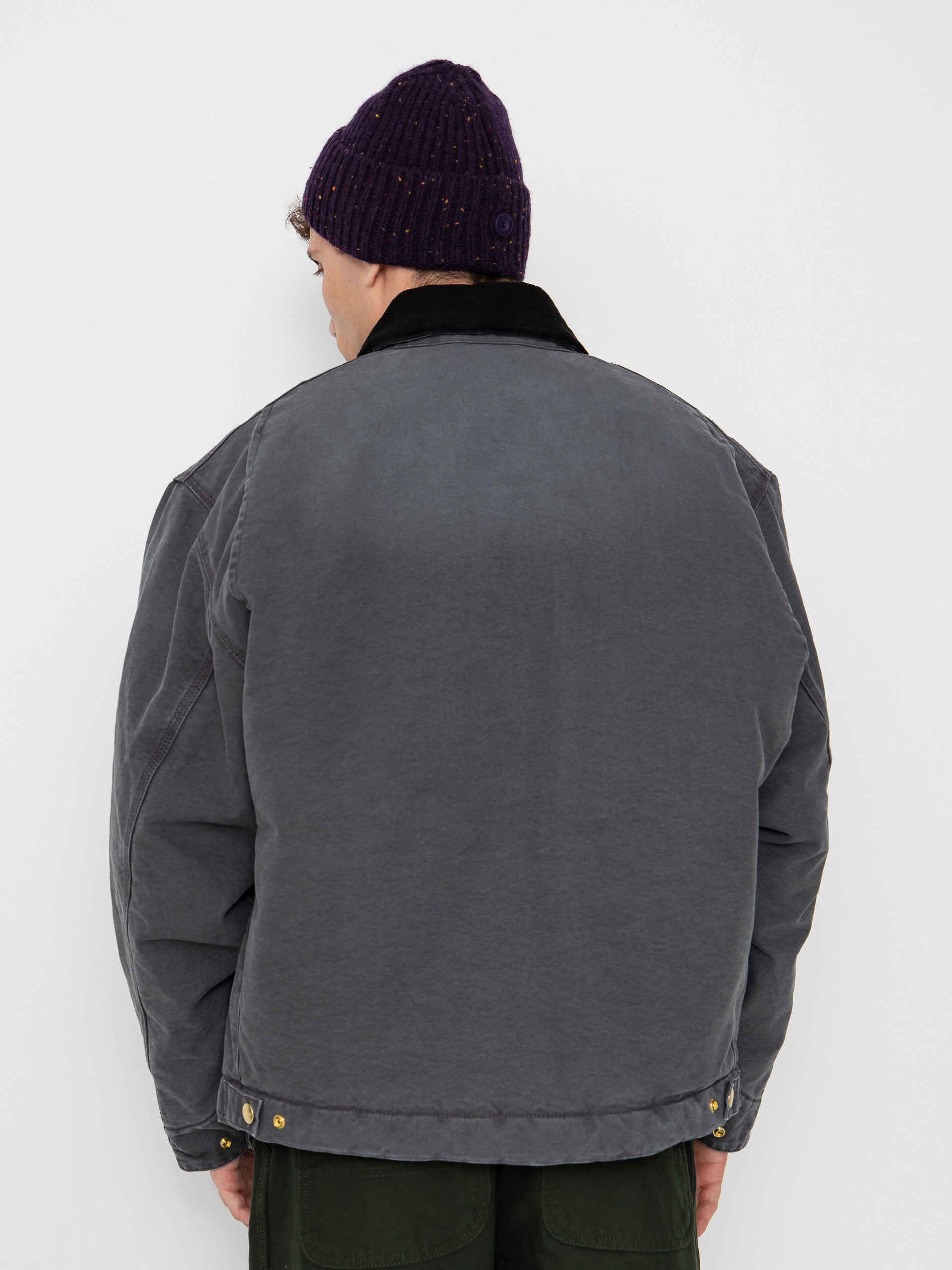 Carhartt WIP Jacket OG Detroit - grey (graphite/black/stone canvas)