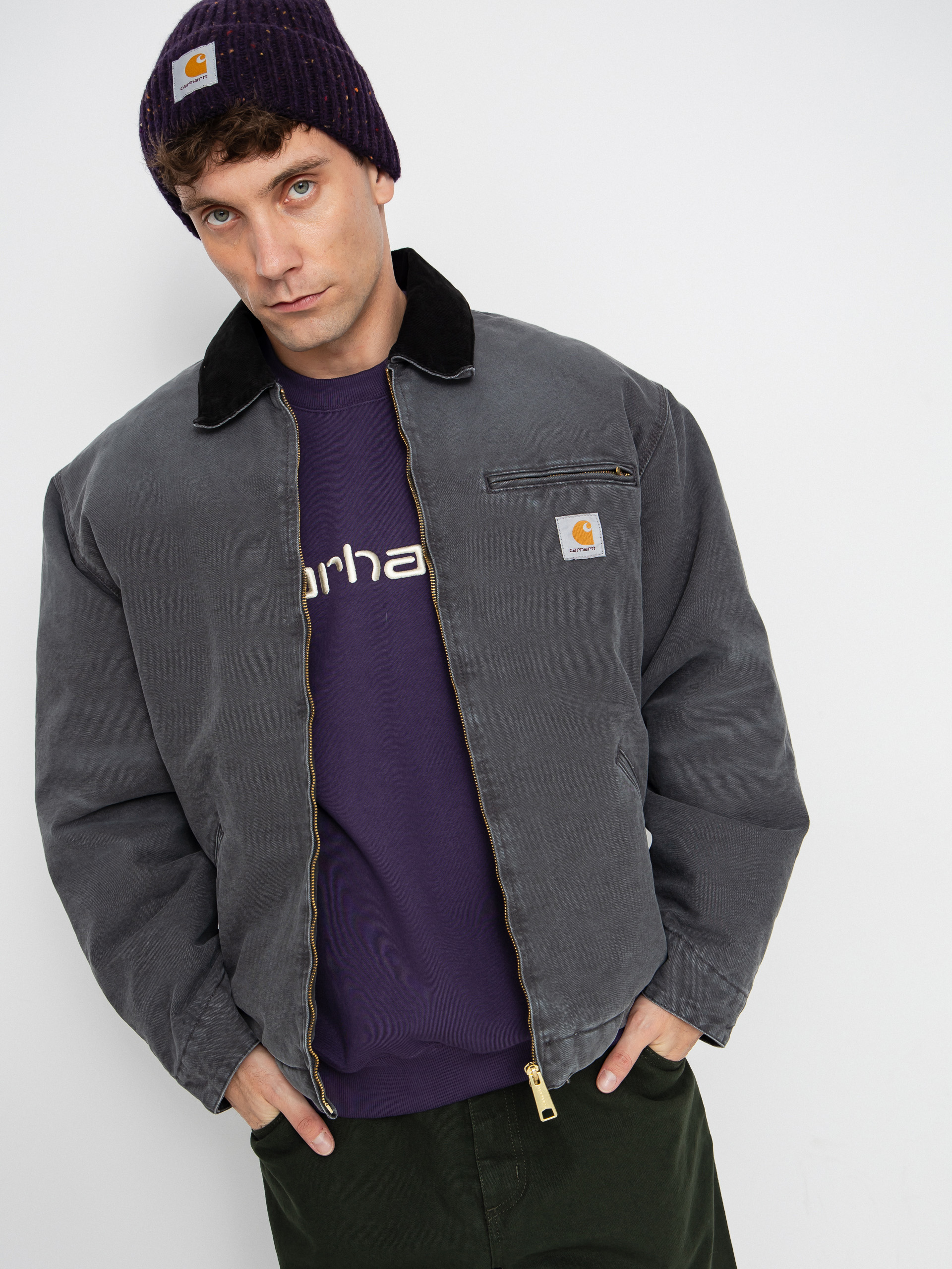Carhartt WIP Jacke OG Detroit (graphite/black/stone canvas)
