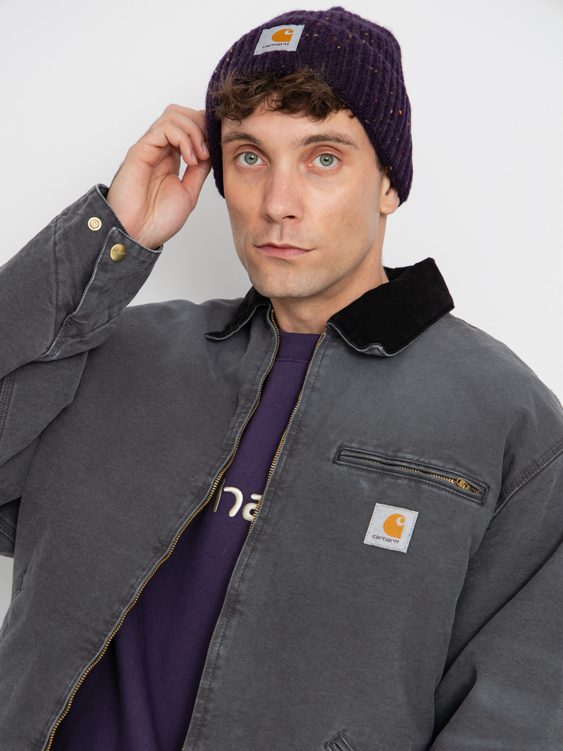 Carhartt WIP Jacke OG Detroit (graphite/black/stone canvas)