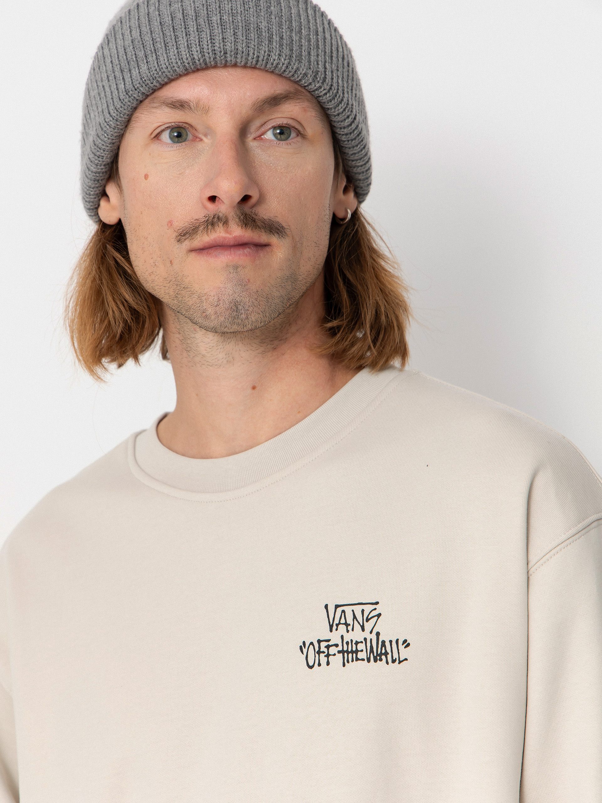 Vans Stomper Loose Fit Crew Sweatshirt (taupe mist)
