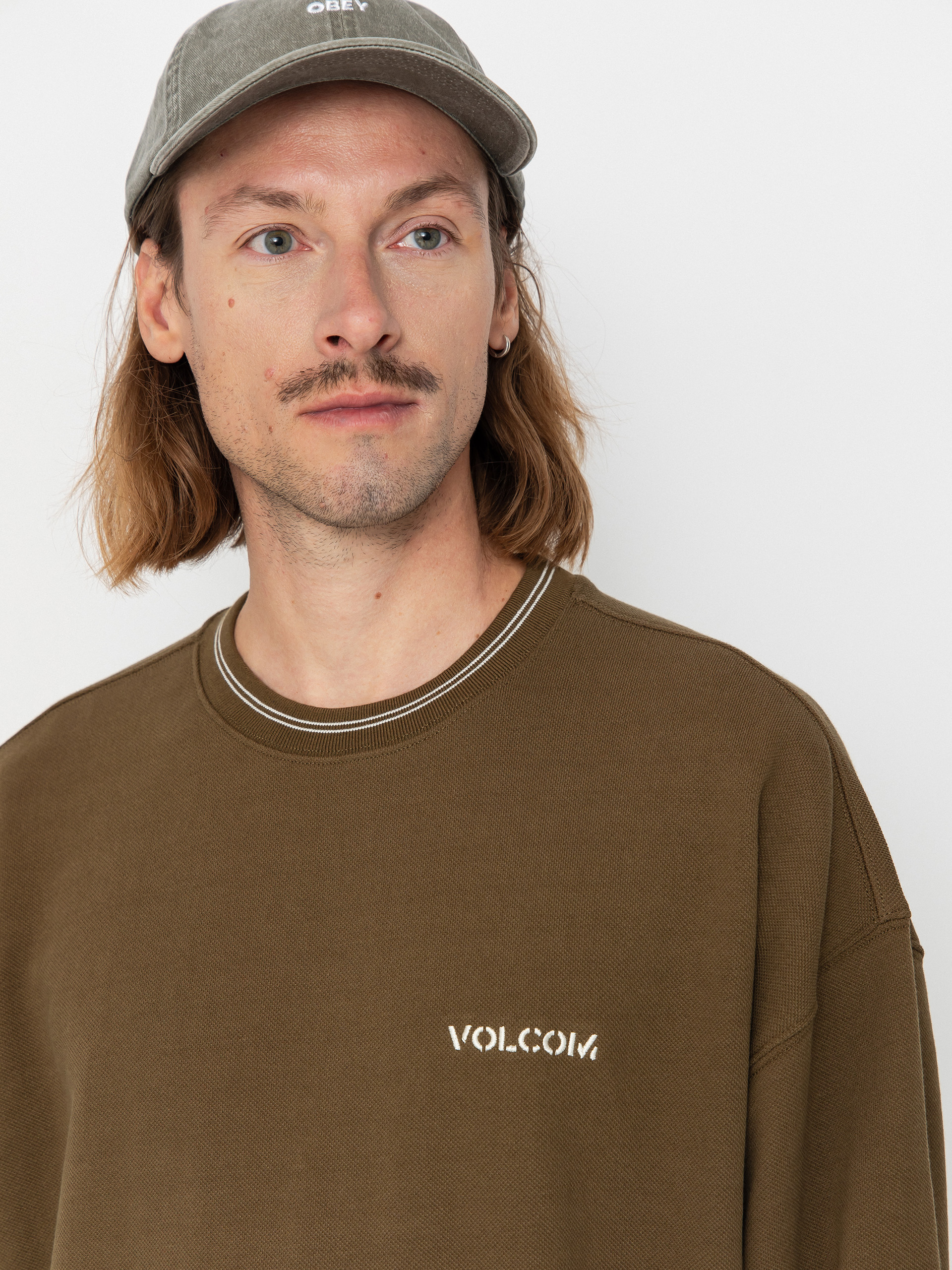 Volcom Sweatshirt K Stone Crew (sage leaf)