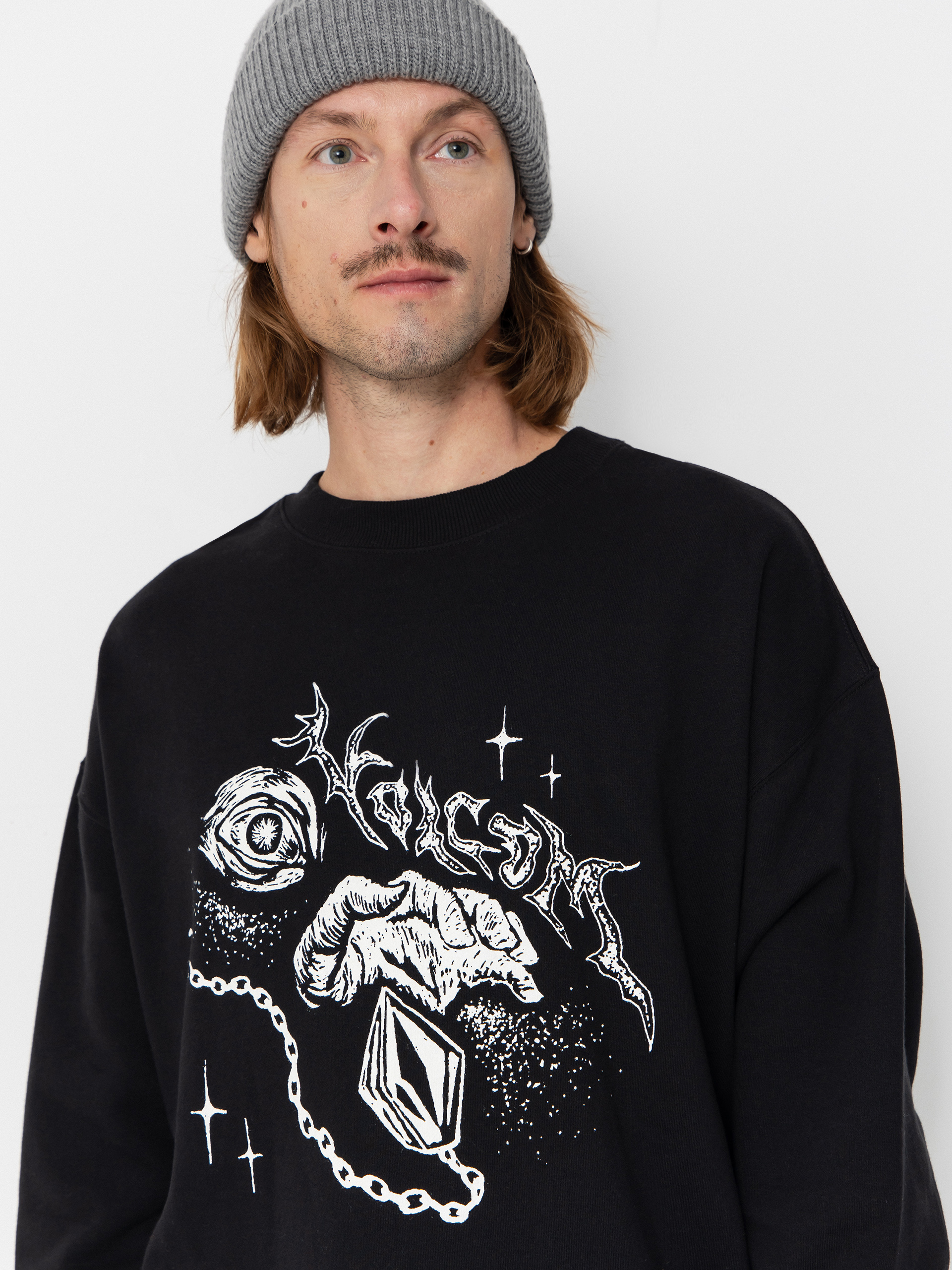Volcom Sweatshirt Recto Verso Crew (black)