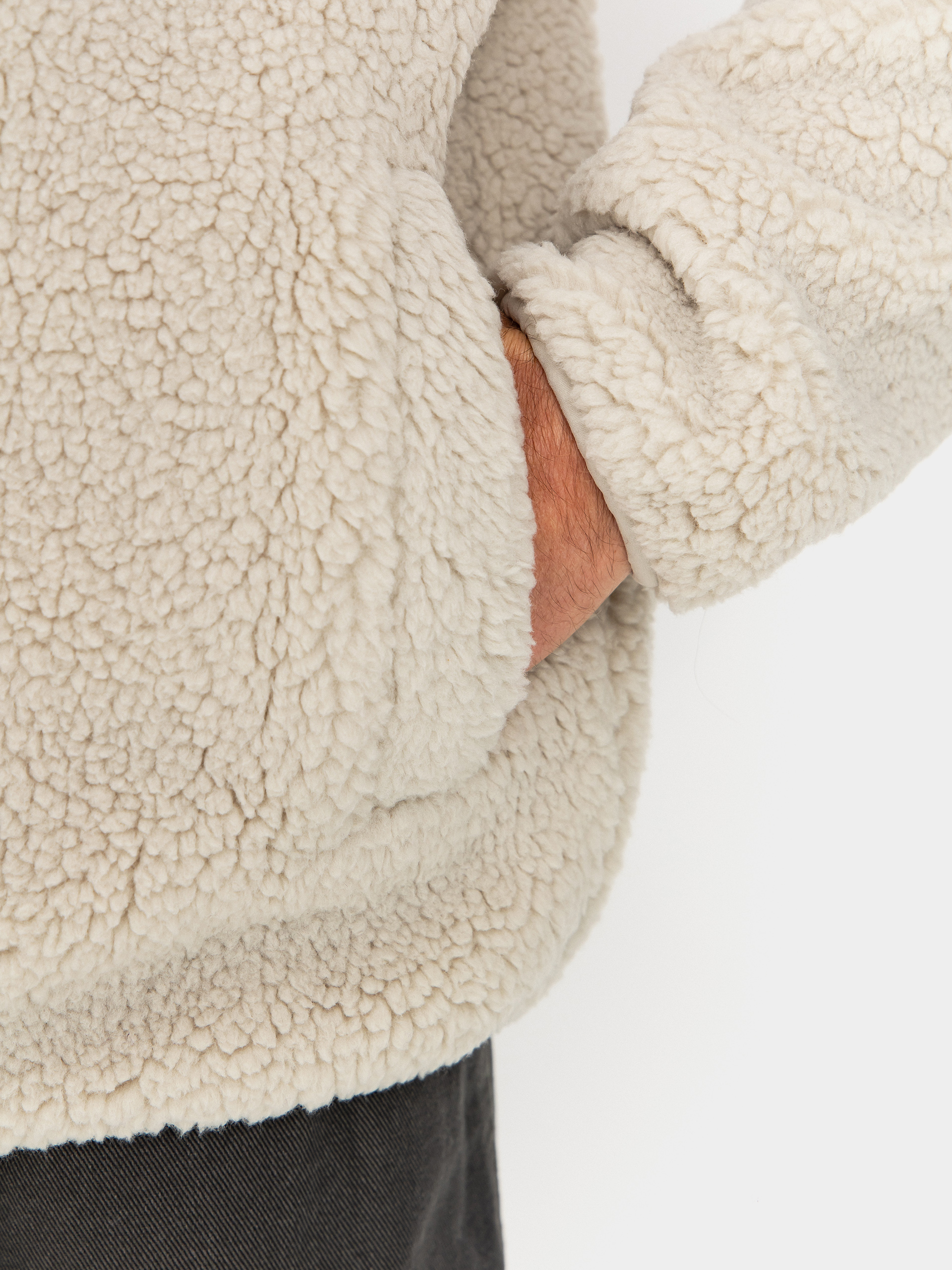 Mens Volcom Muzzer Fuzzar Fleece (stone)