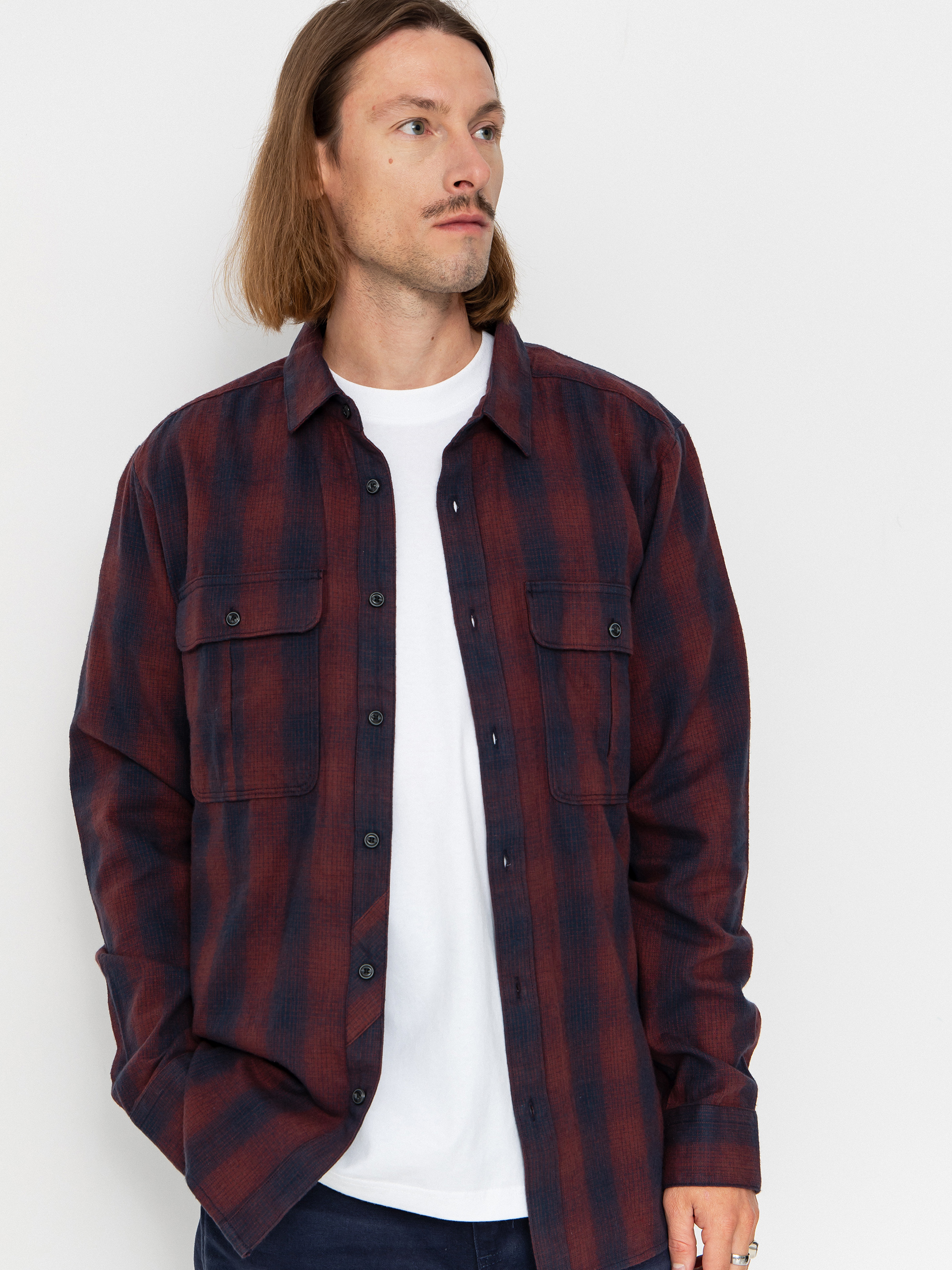 Volcom Shadowstone Flannel Shirt (navy)