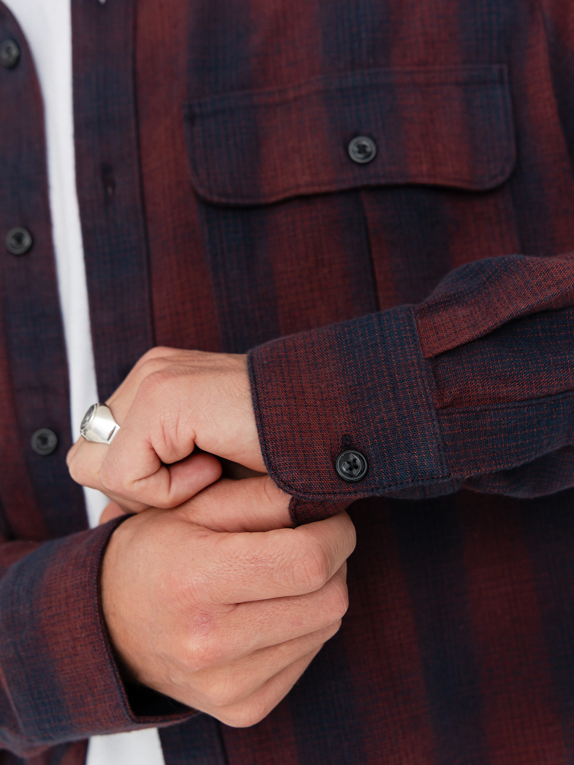 Volcom Shadowstone Flannel Shirt (navy)