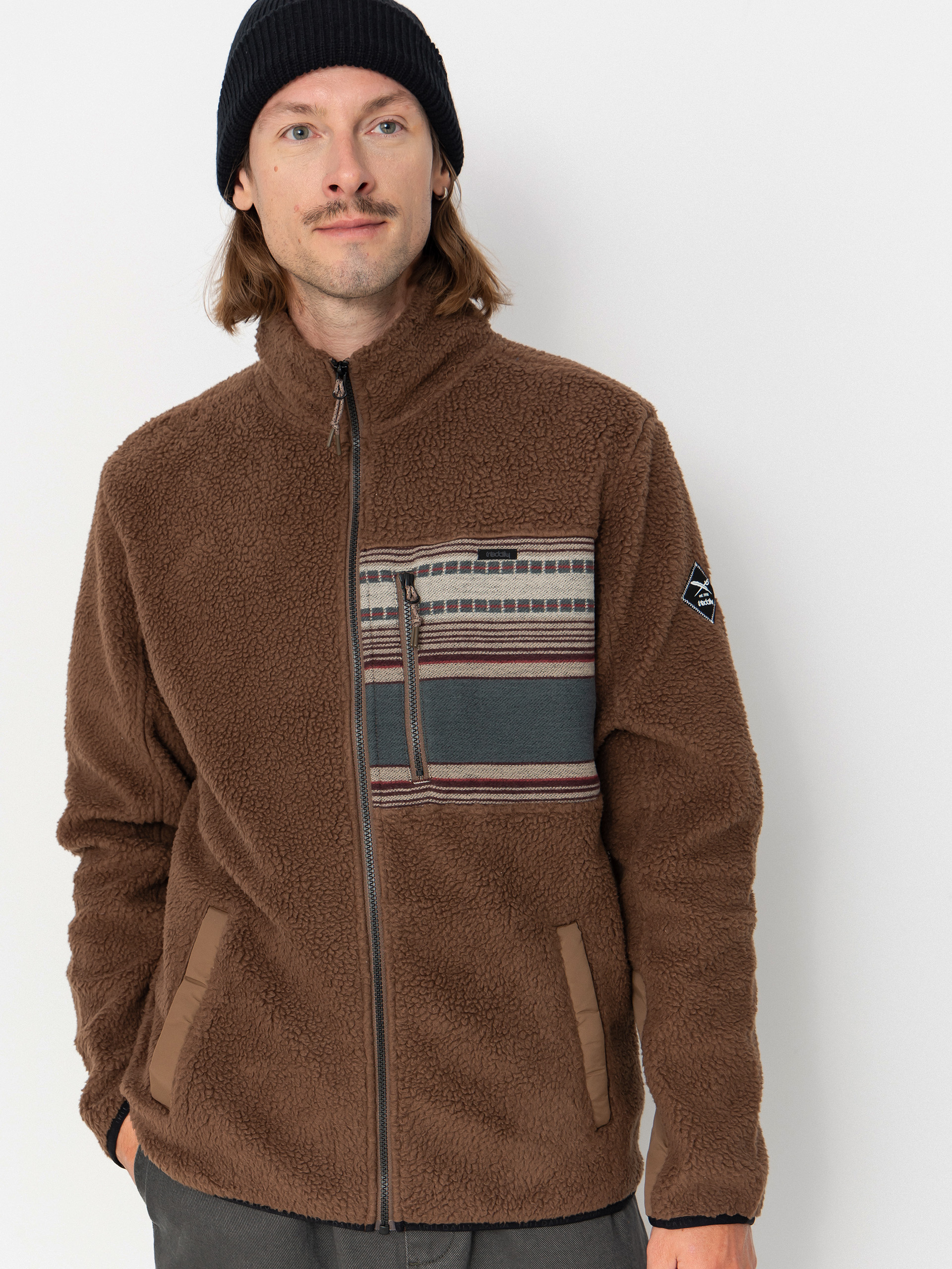 Brixton Mechanic Garage Zip Jacket - brown (tobacco brown)