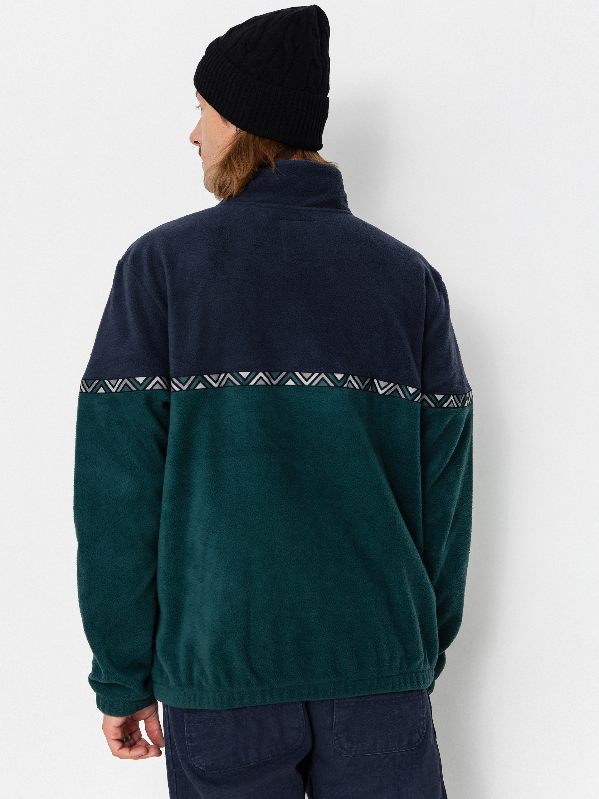 Herren Iriedaily Monte Noe Fleece Jacke (blue green)