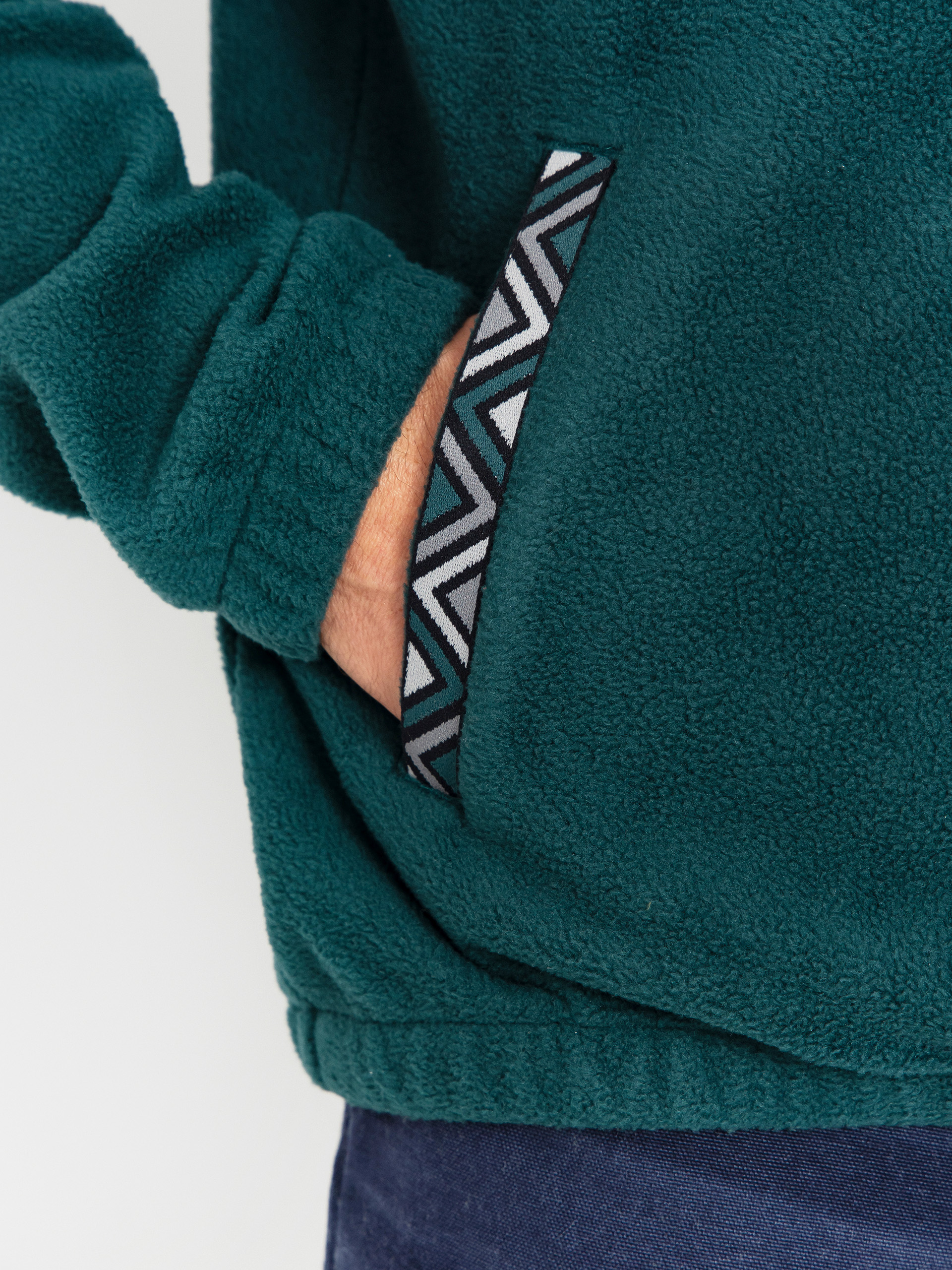 Mens Iriedaily Monte Noe Fleece  (blue green)