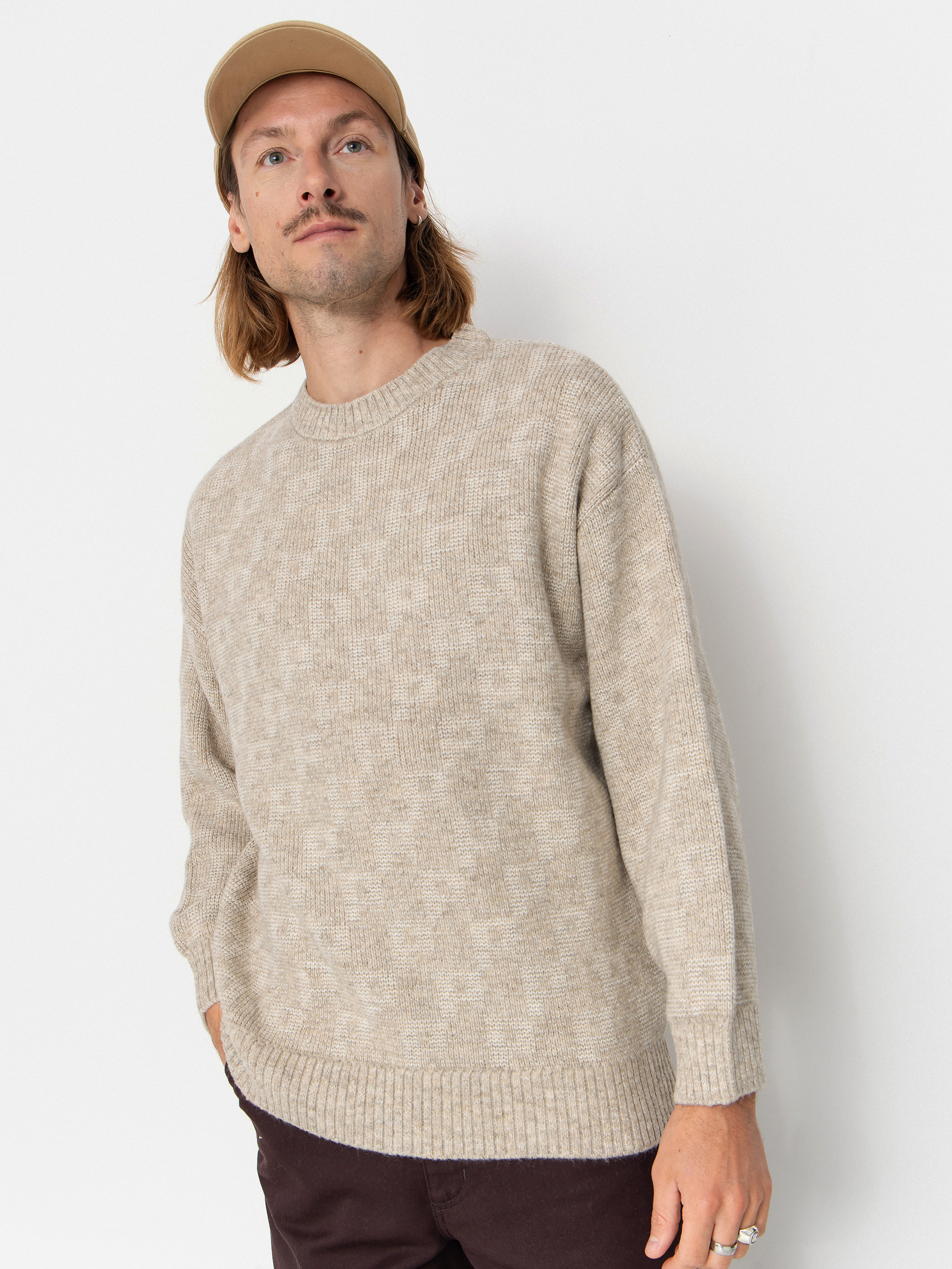 Polar Skate George P Pattern Sweater - beige (sand)