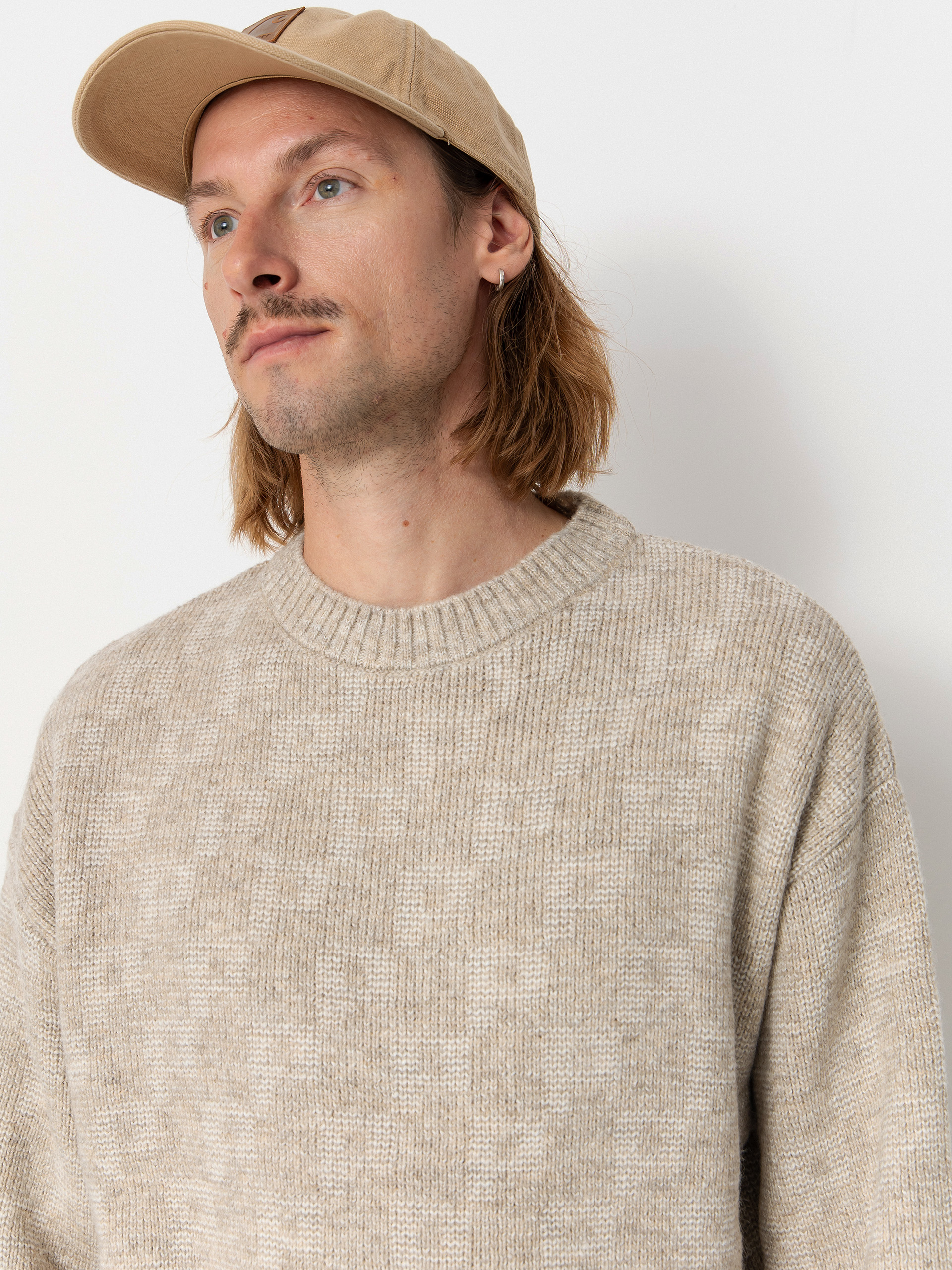 Polar Skate George P Pattern Sweater - beige (sand)