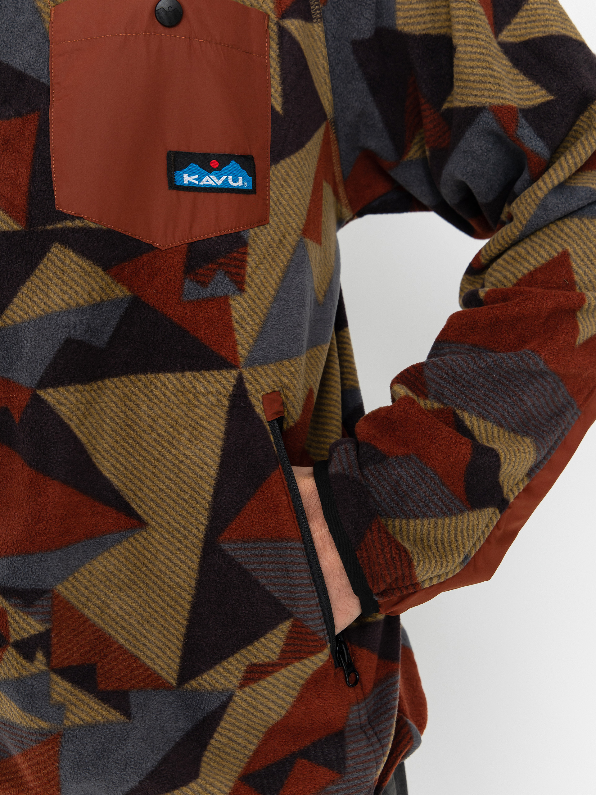 Herren Kavu Fleece Jacke Teannaway (kavu angle)
