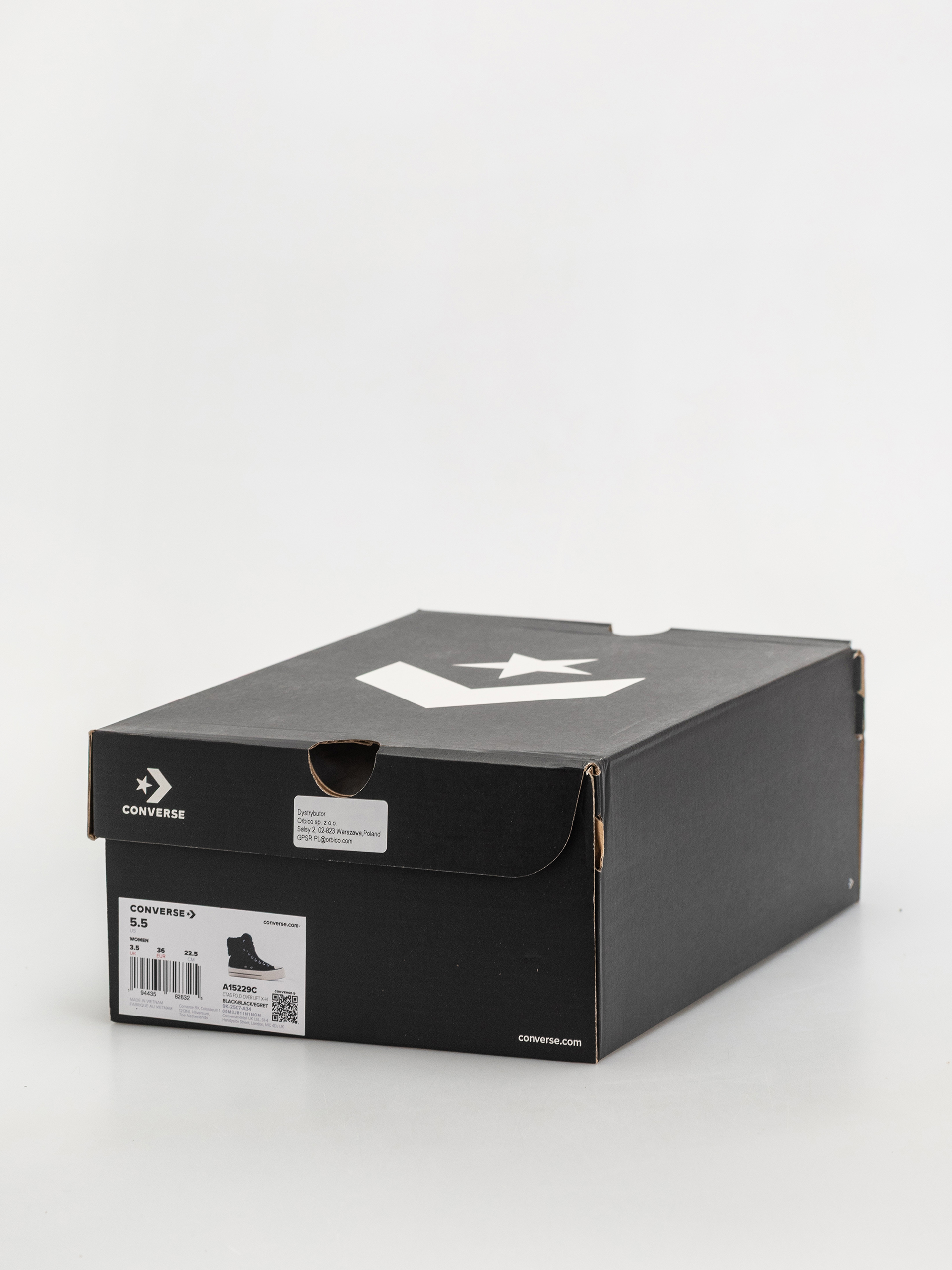 Converse Chucks Chuck Taylor All Star Fold Over Lift Wmn (black/black/black)