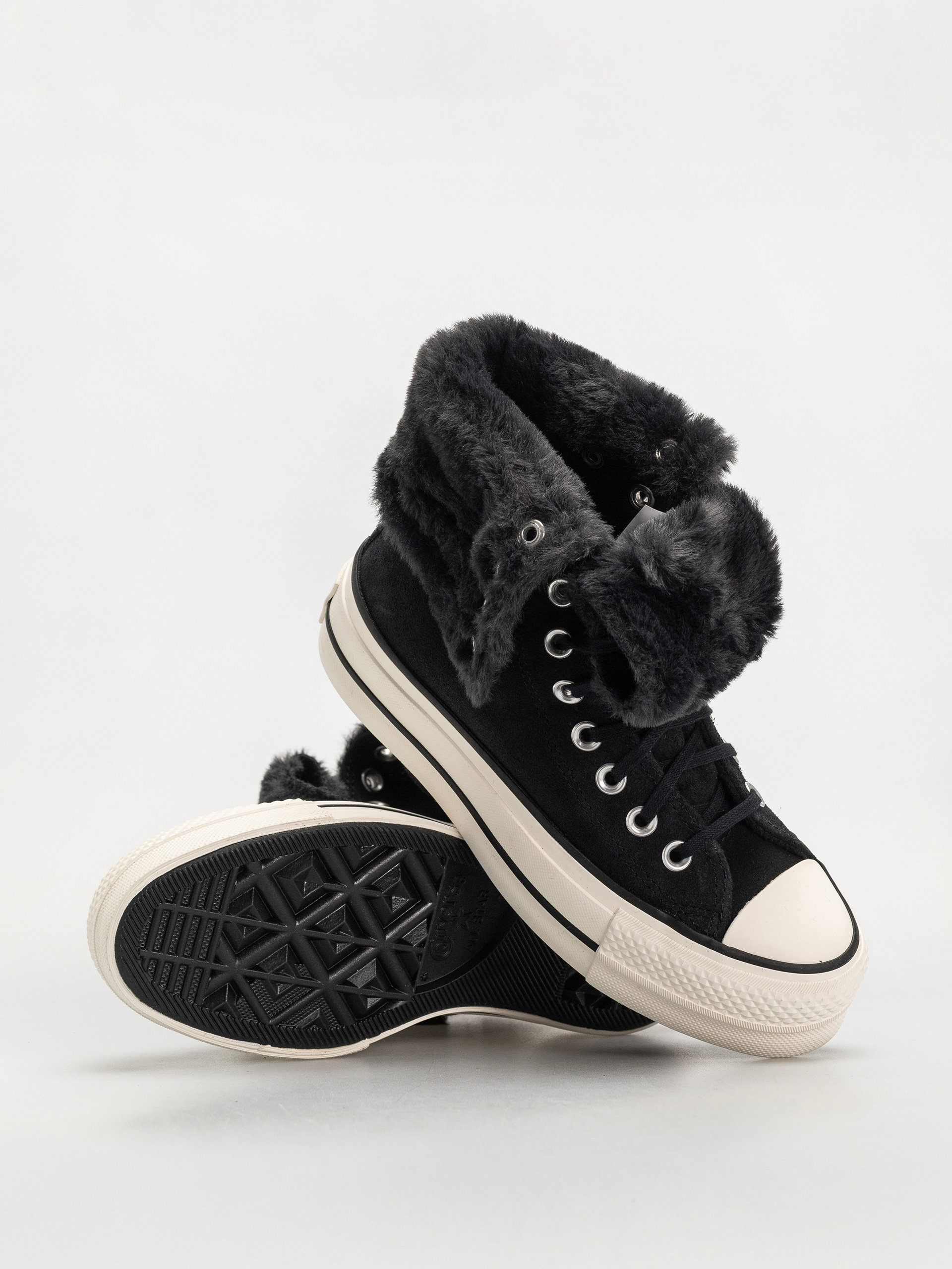 Converse Chucks Chuck Taylor All Star Fold Over Lift Wmn (black/black/black)
