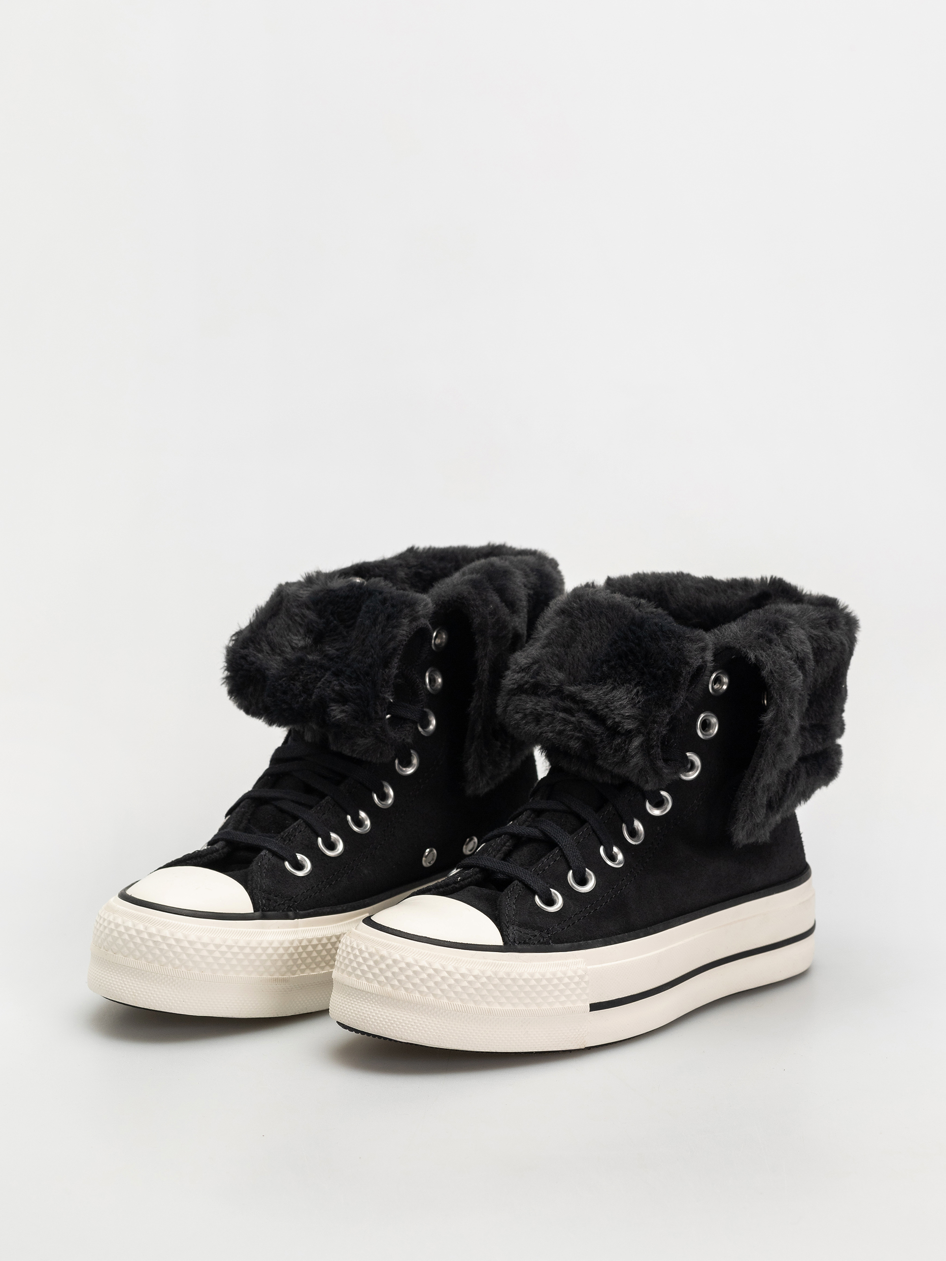 Converse Chucks Chuck Taylor All Star Fold Over Lift Wmn (black/black/black)