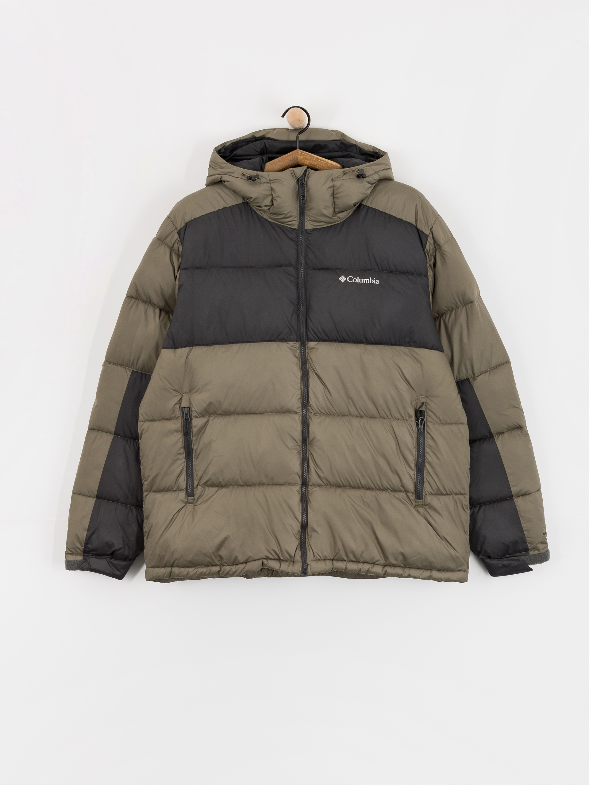 Columbia Jacket Pike Lake II Hooded - beige, green (stone green/shark)