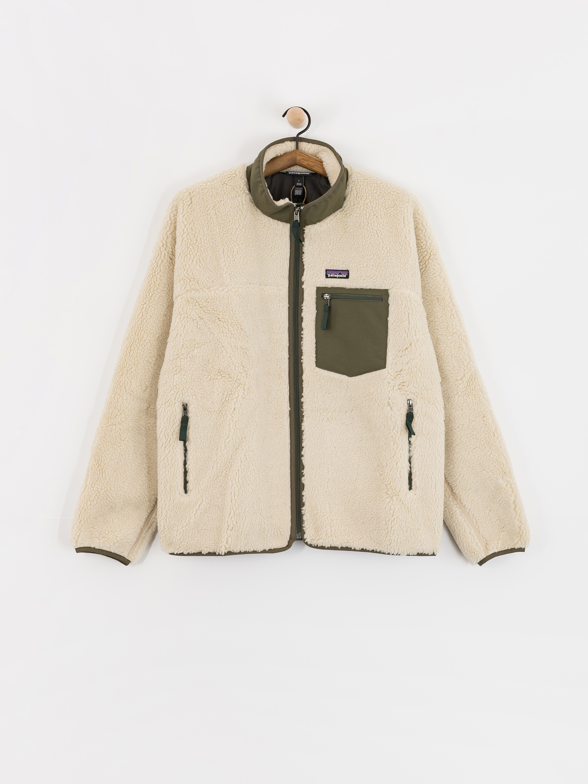 Patagonia Classic Retro X Jacke (dark natural w/basin green)