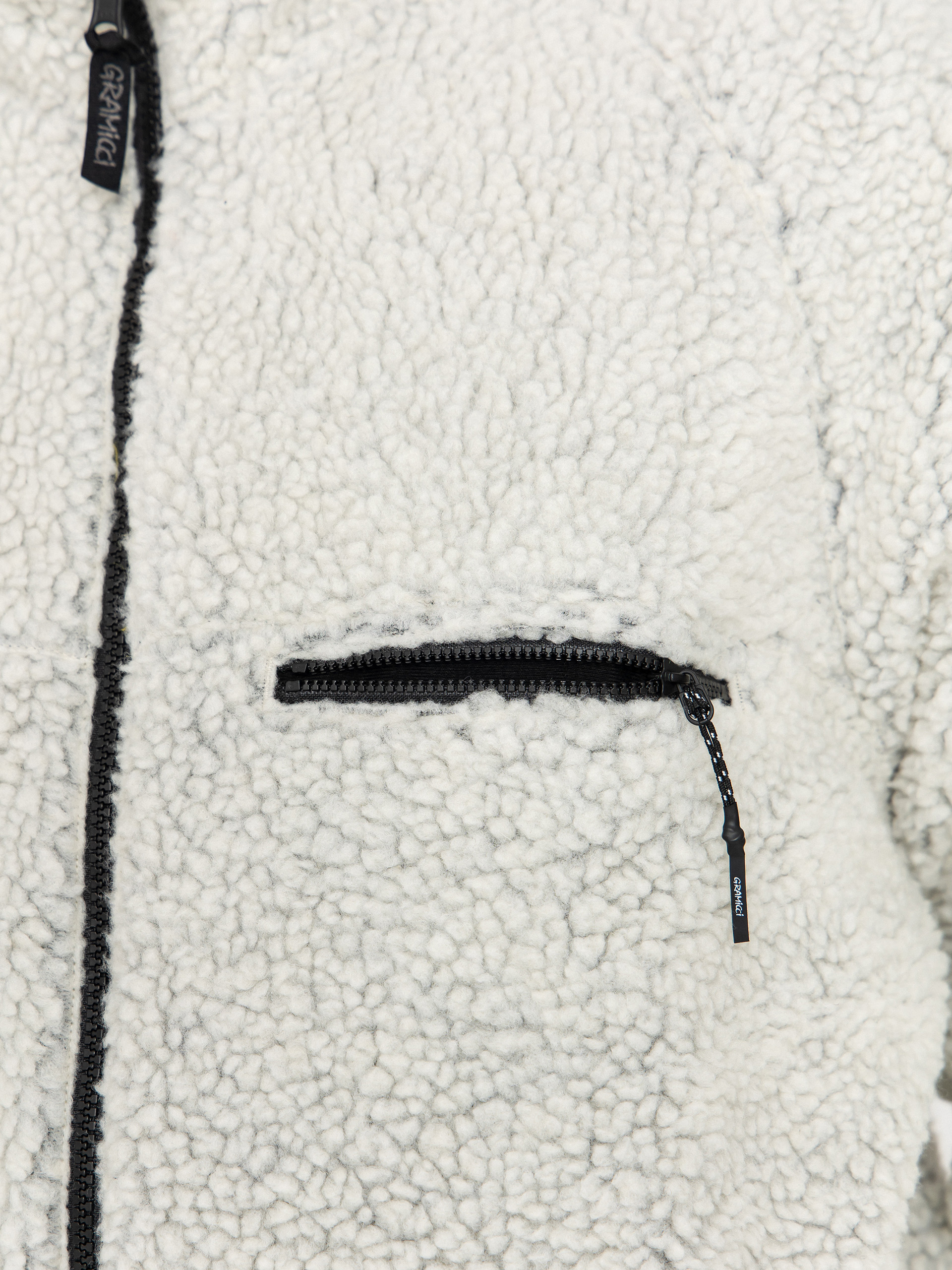 Gramicci Jacke Reversible Sherpa (natural/chartreuse)