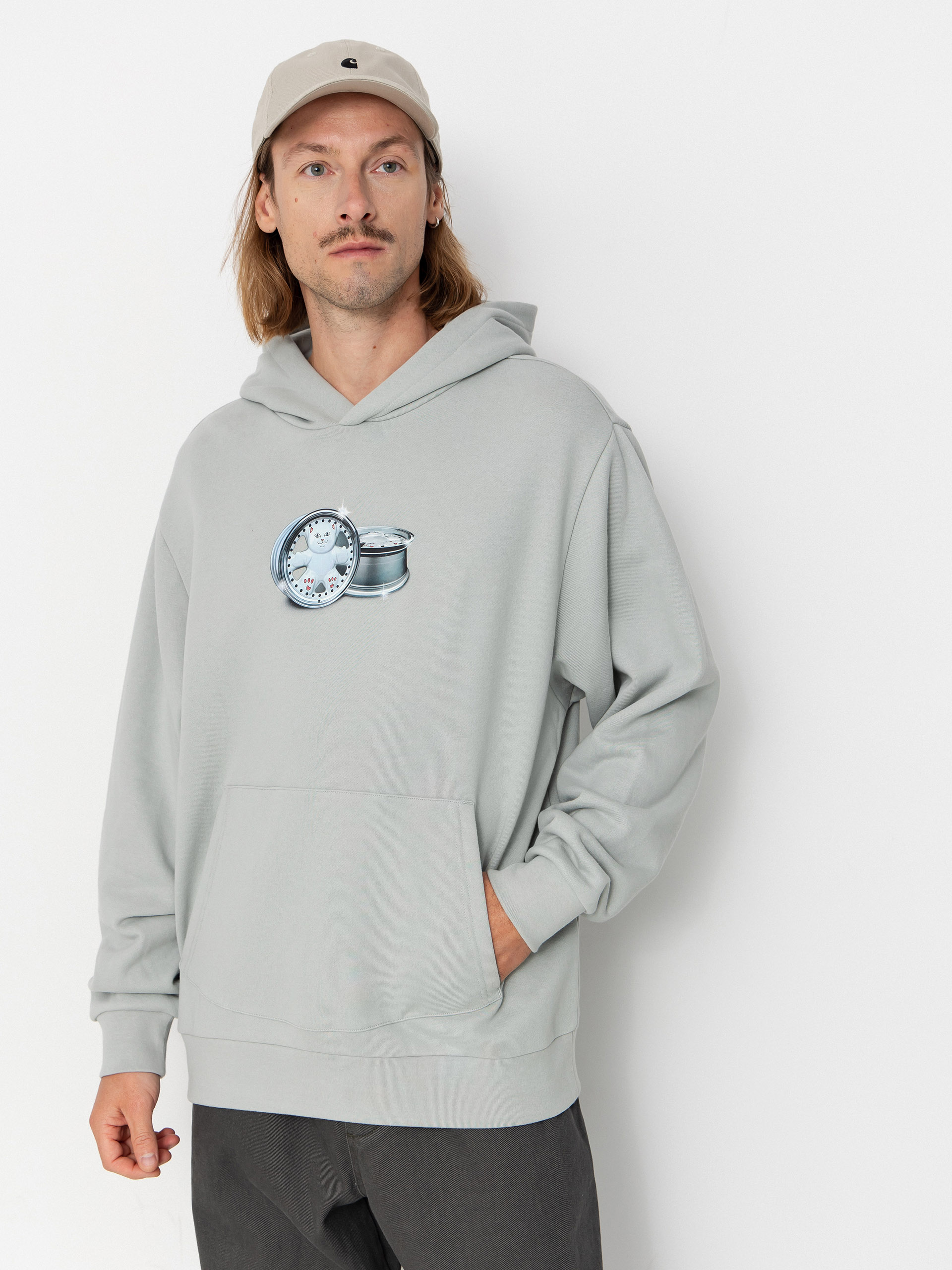 RipNDip Nerm On Wheels HD Hoodie (grey)
