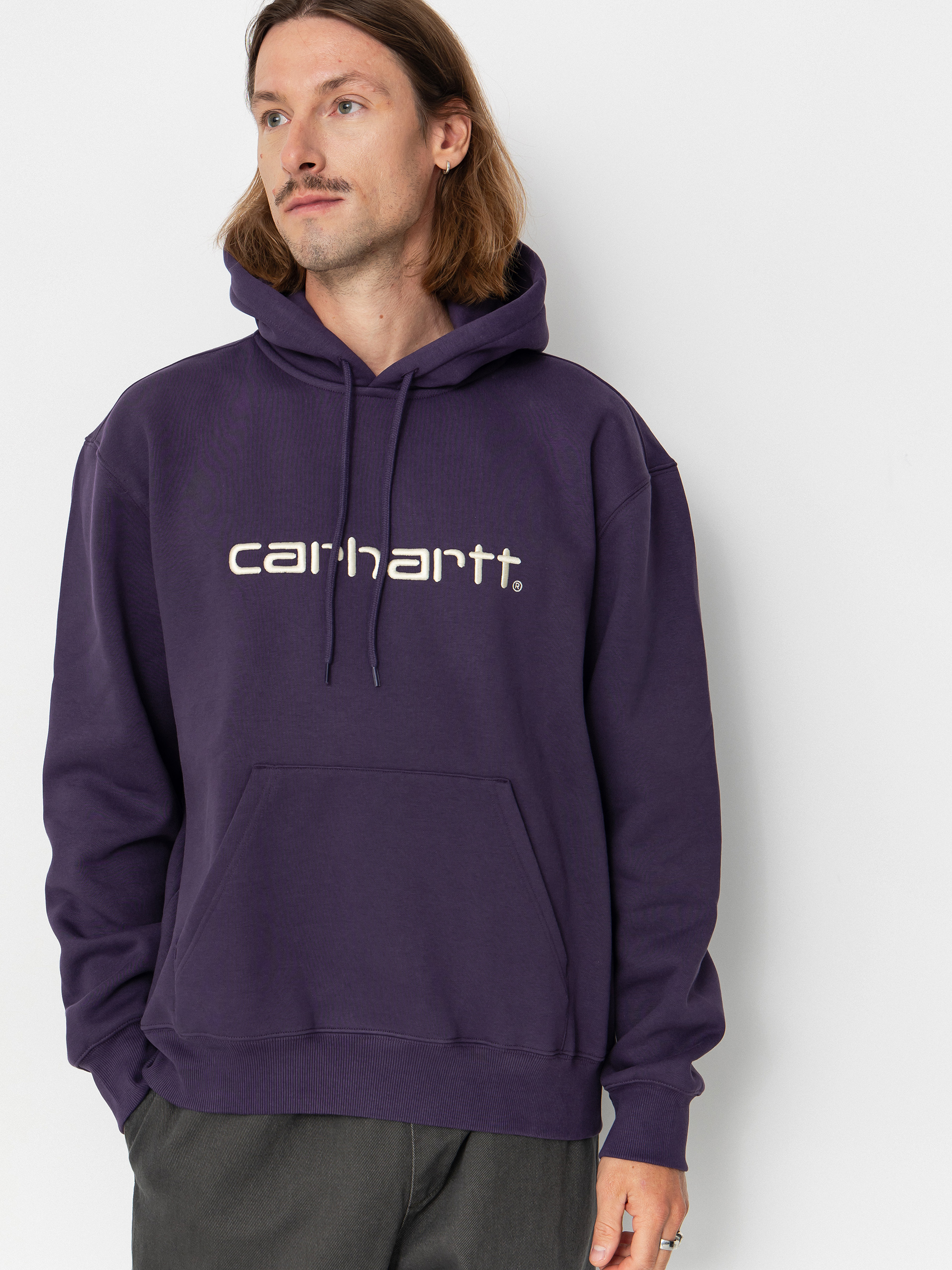 Carhartt WIP Hoodie Carhartt HD - violet (lakers/salt)