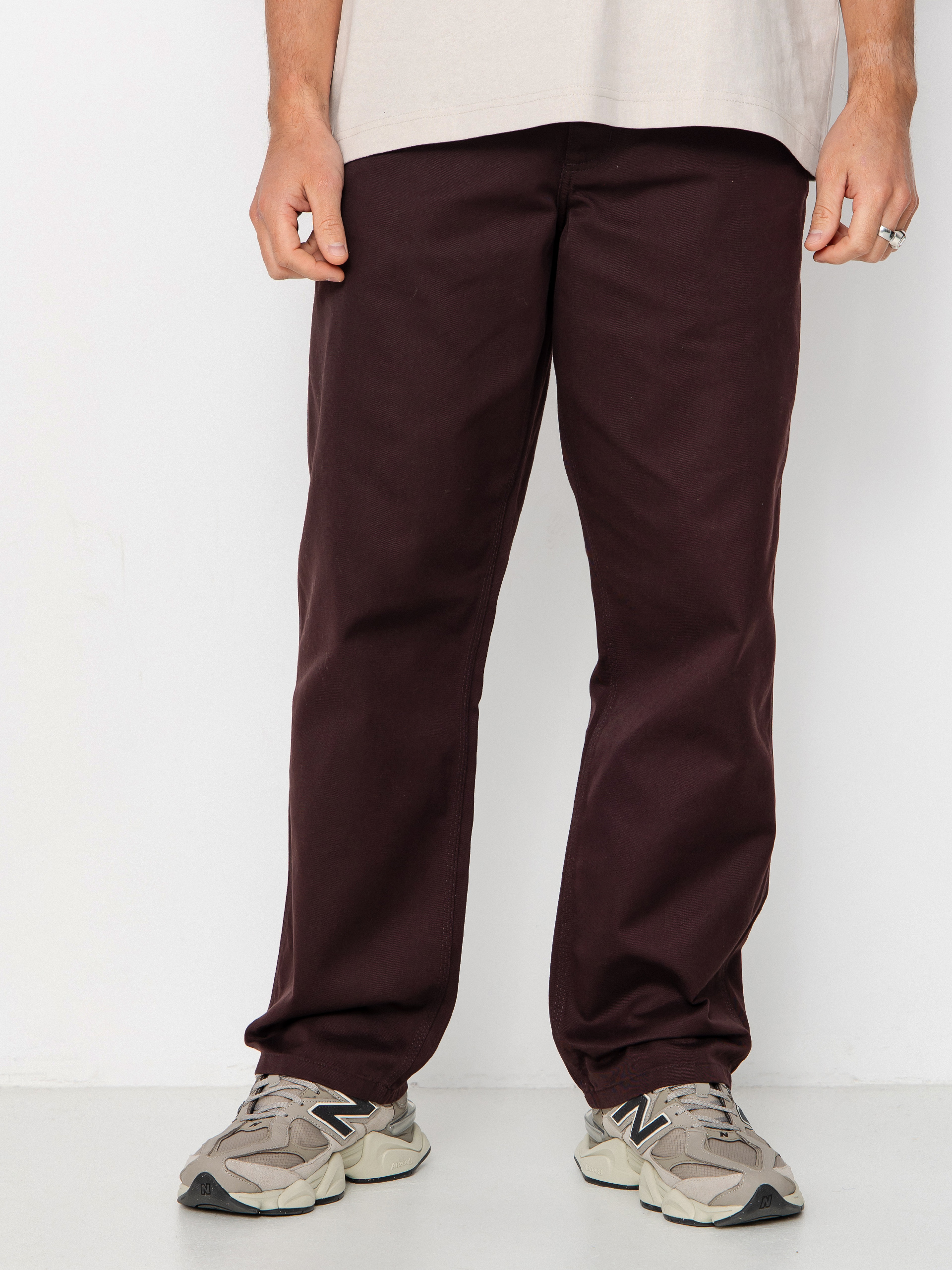 Carhartt WIP Pants Simple - brown (palisander/rinsed)