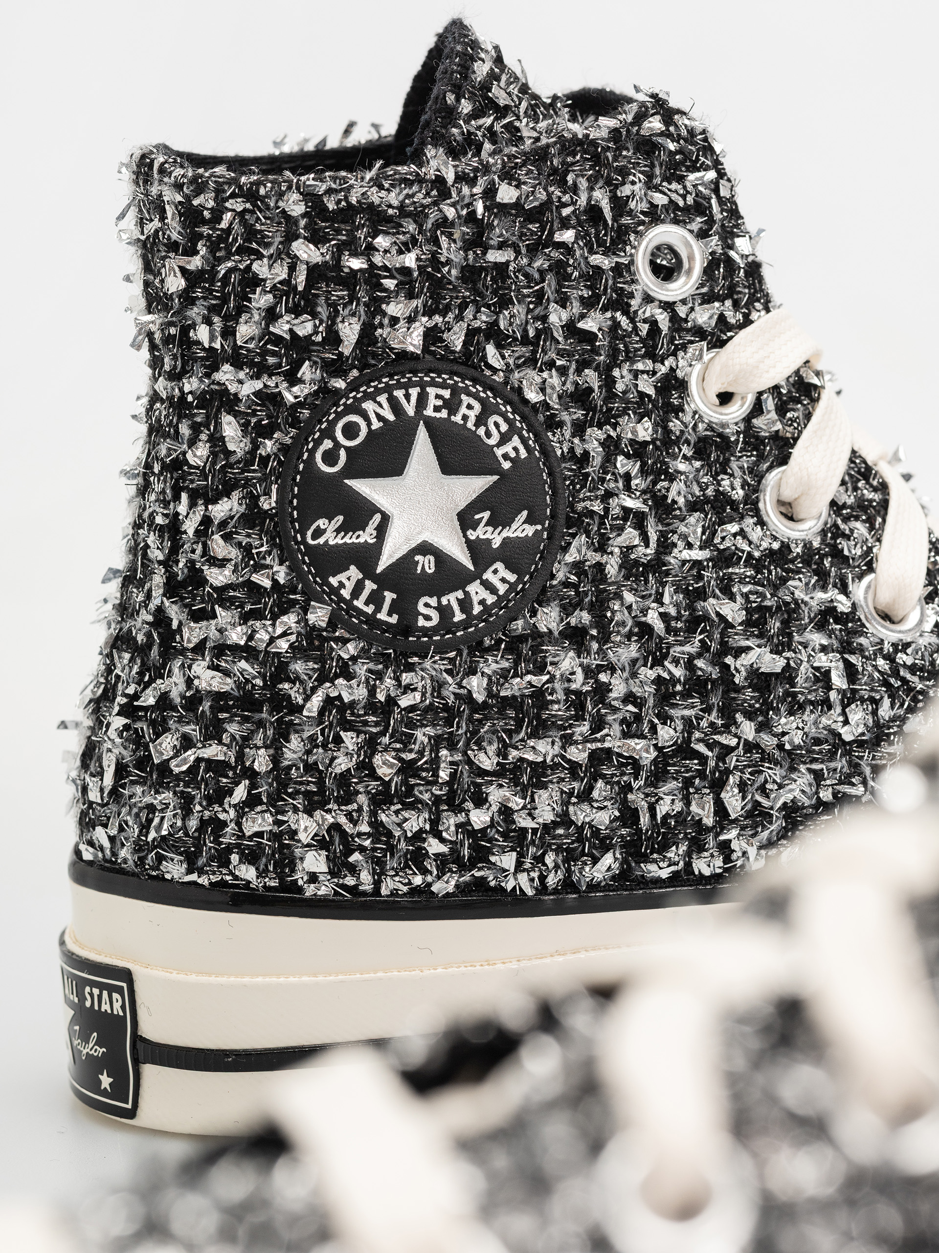 Converse Chucks Chuck 70 Hi (black/silver/egret)