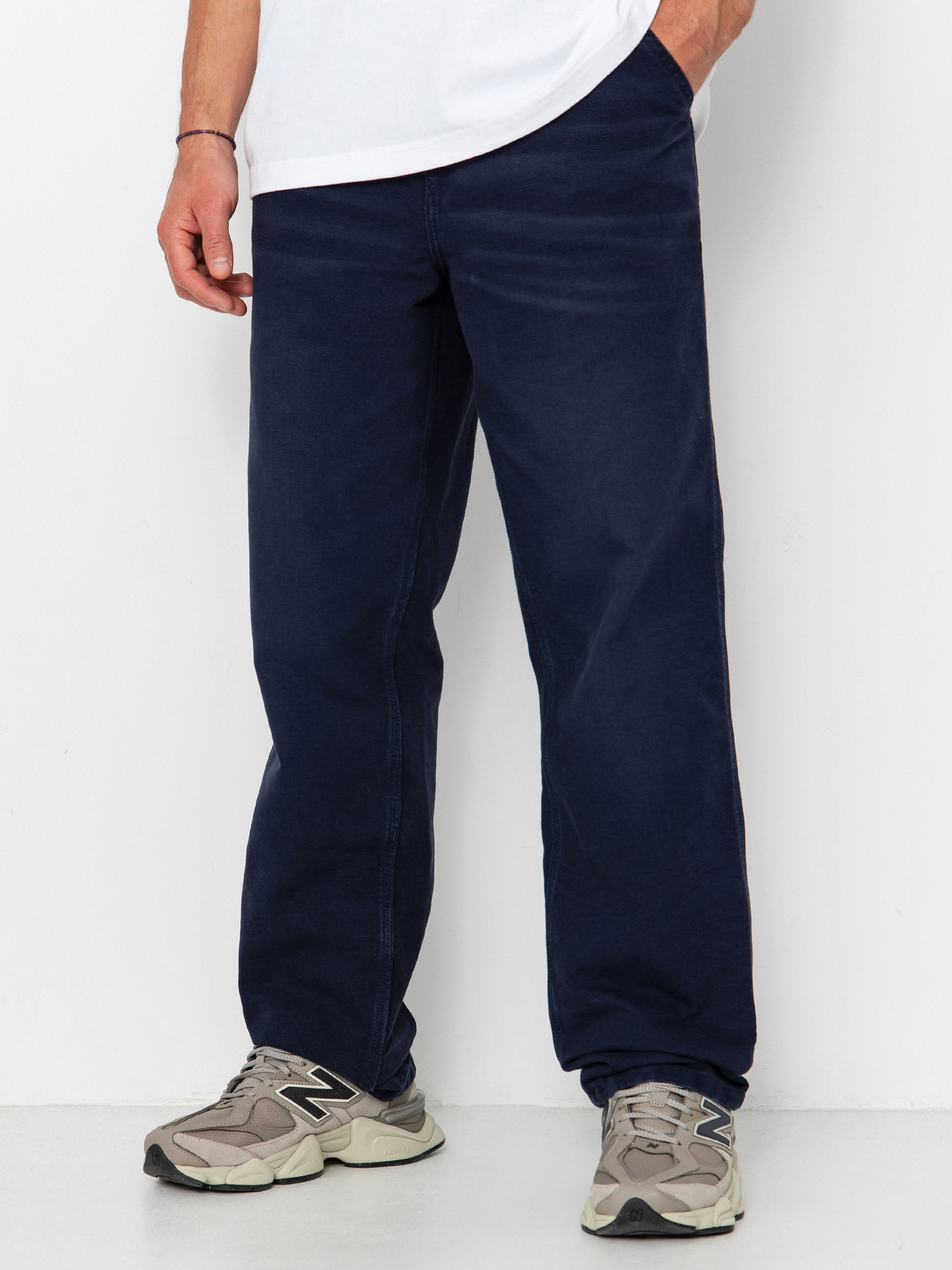 Carhartt WIP Pants Simple - navy blue (dark navy/stone canvas)