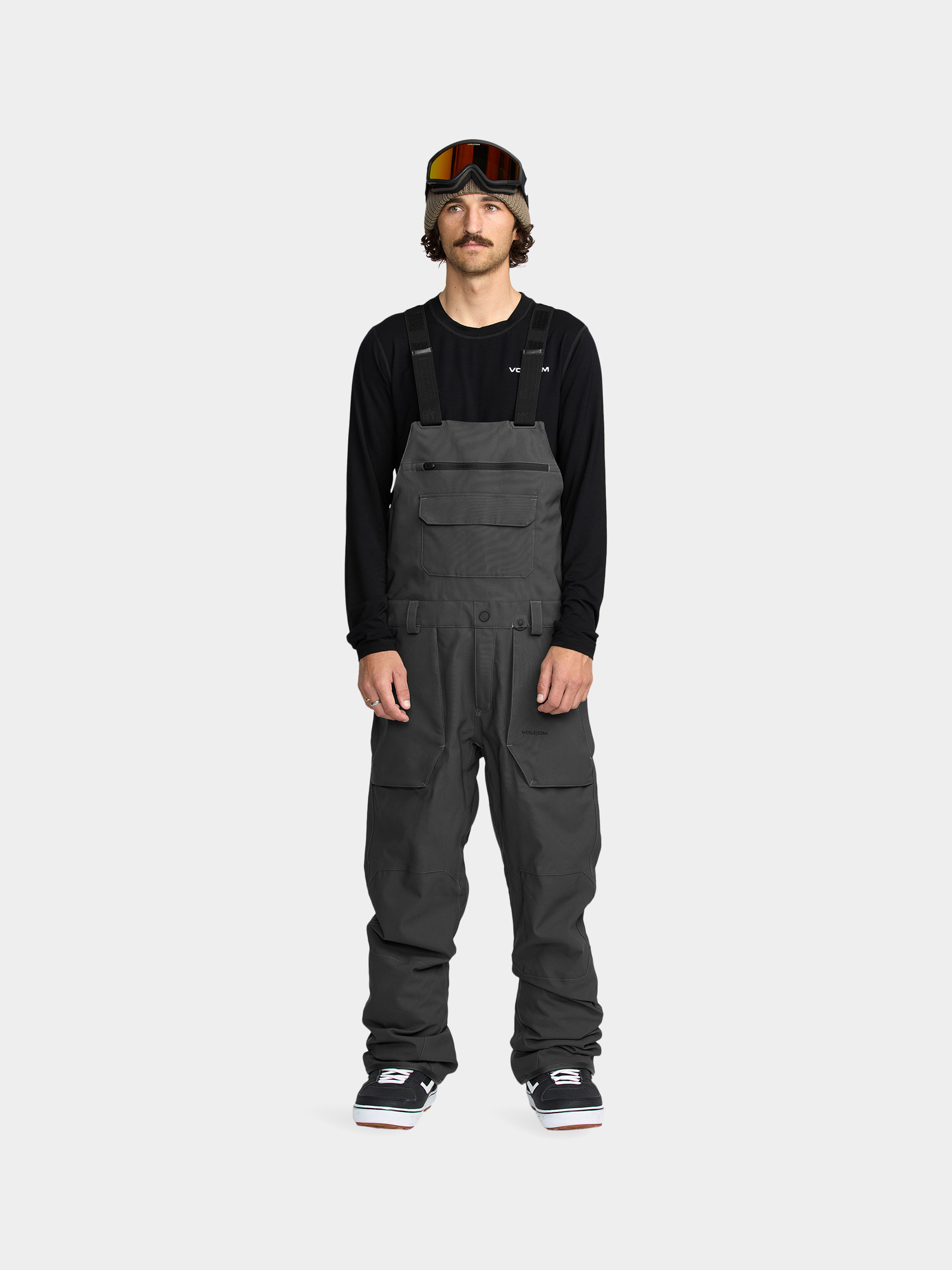 Volcom Snowboard Hose Roan Bib Overall (dark grey)