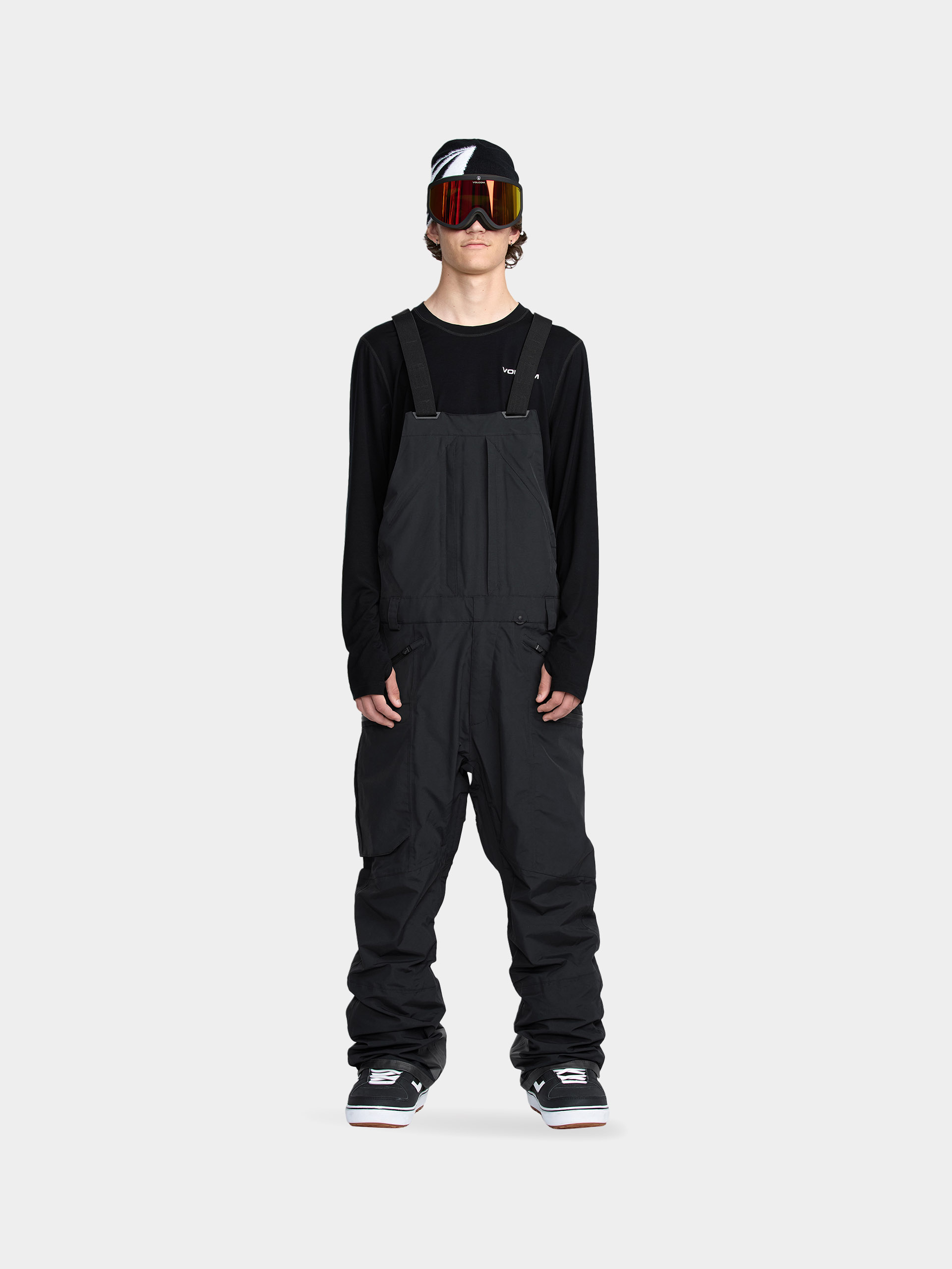 Herren Volcom Snowboard Hose Rain Gore Tex Bib Overall (black)