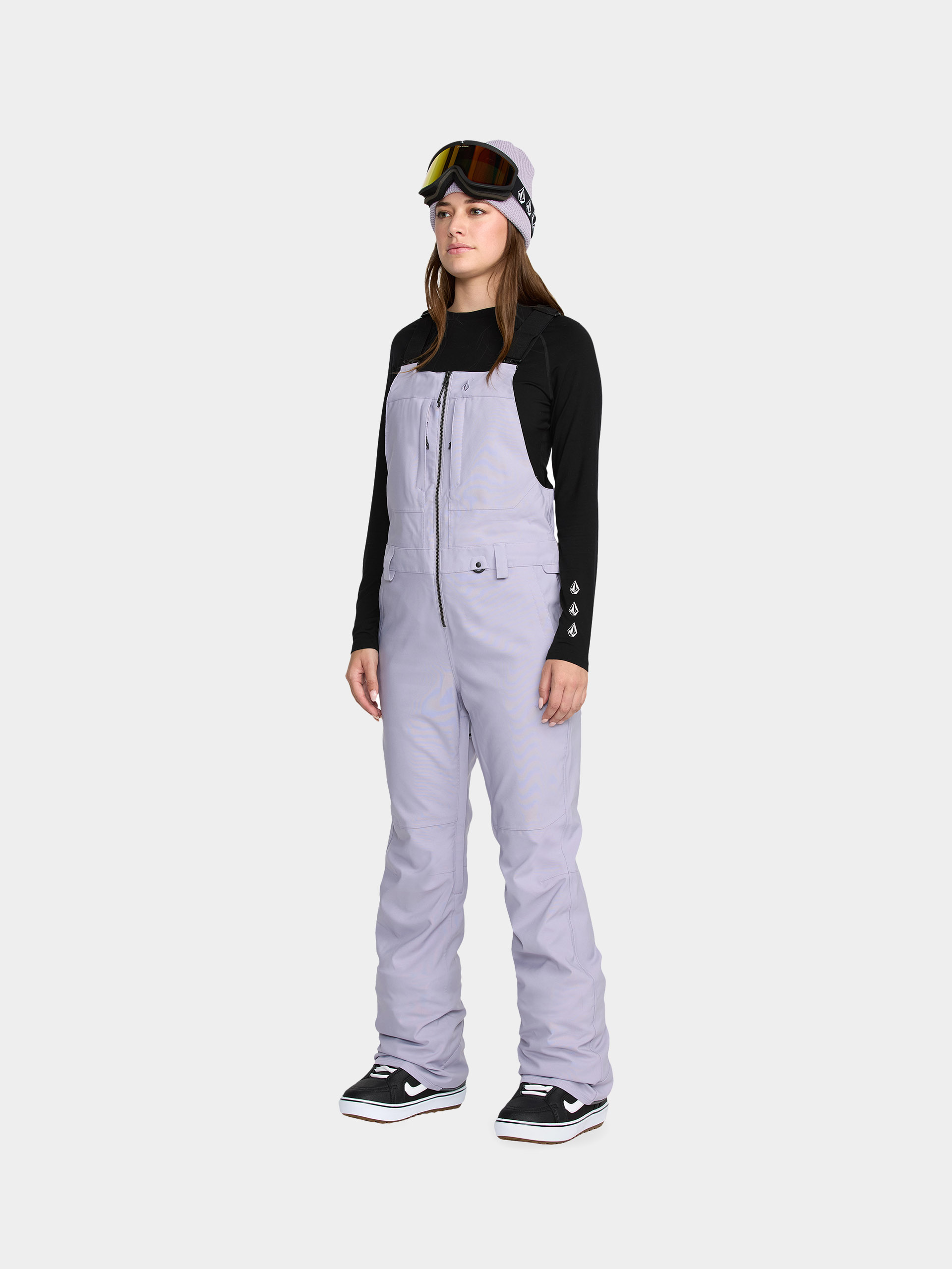 Damen Volcom Snowboard Hose Swift Bib Overall (lavender aura)