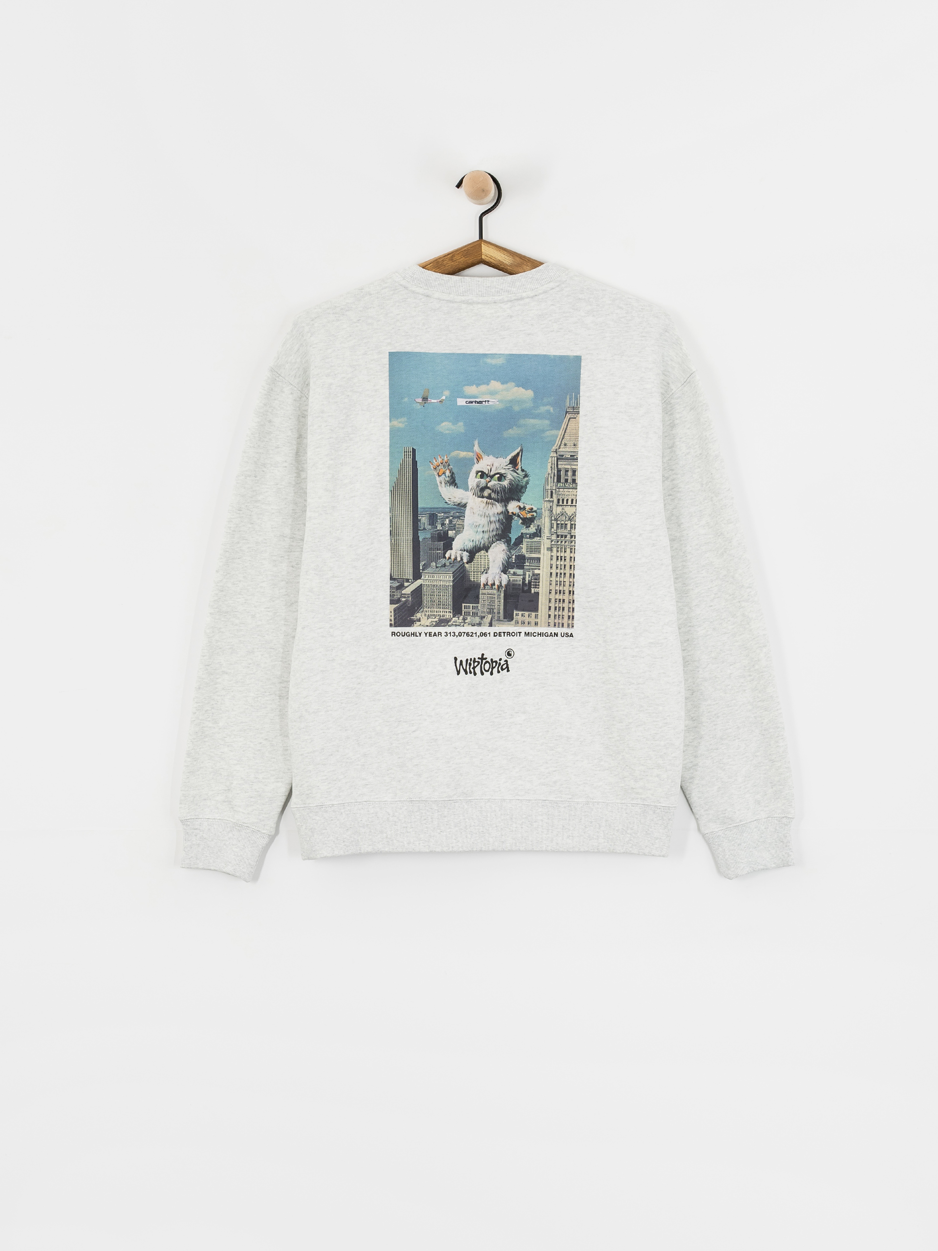 Carhartt WIP Wiptopia Script Wmn Sweatshirt (ash heather/dusky beige)