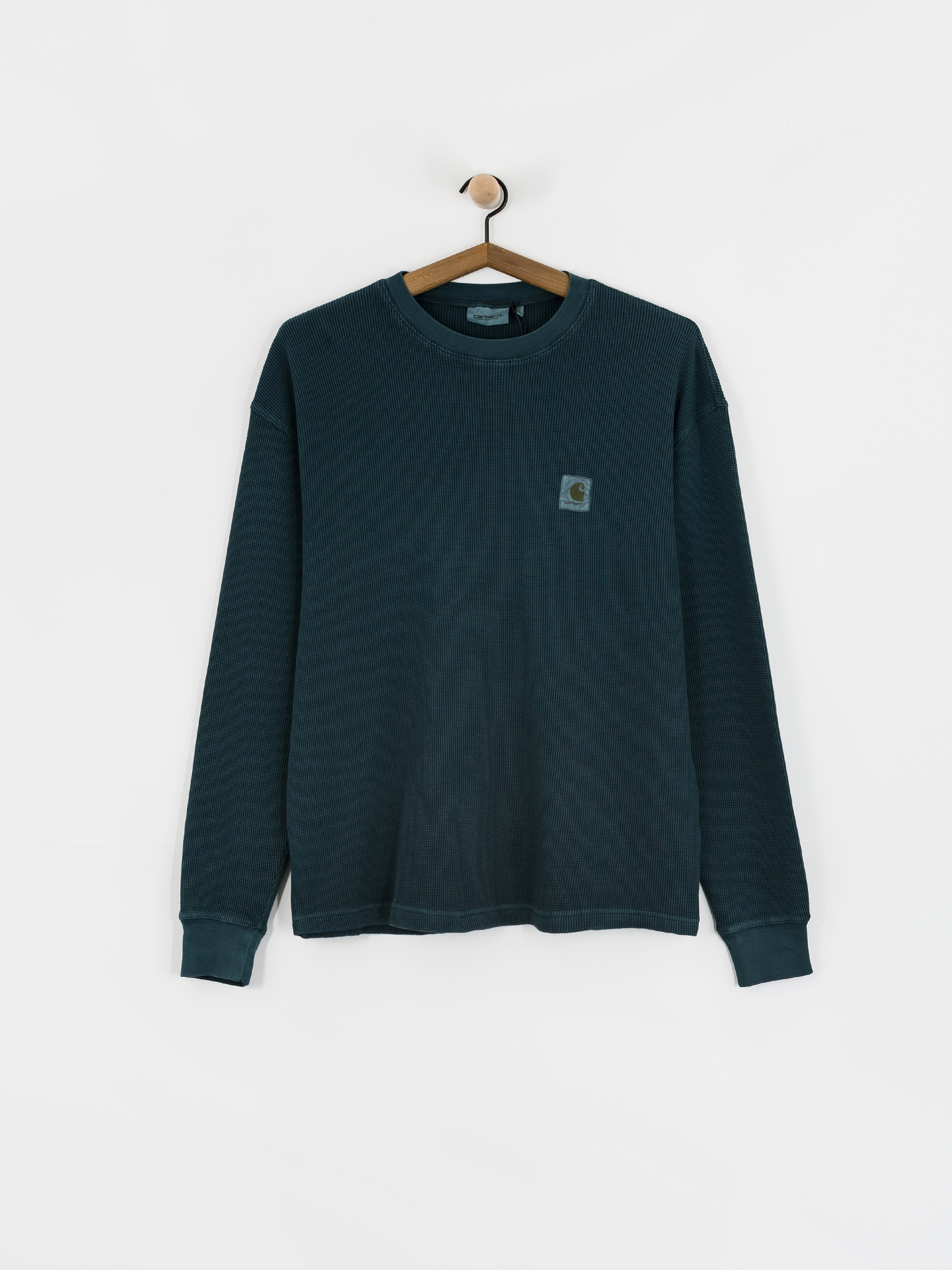 Carhartt WIP Vista Waffle Longsleeve (deep lagoon/garment dyed)