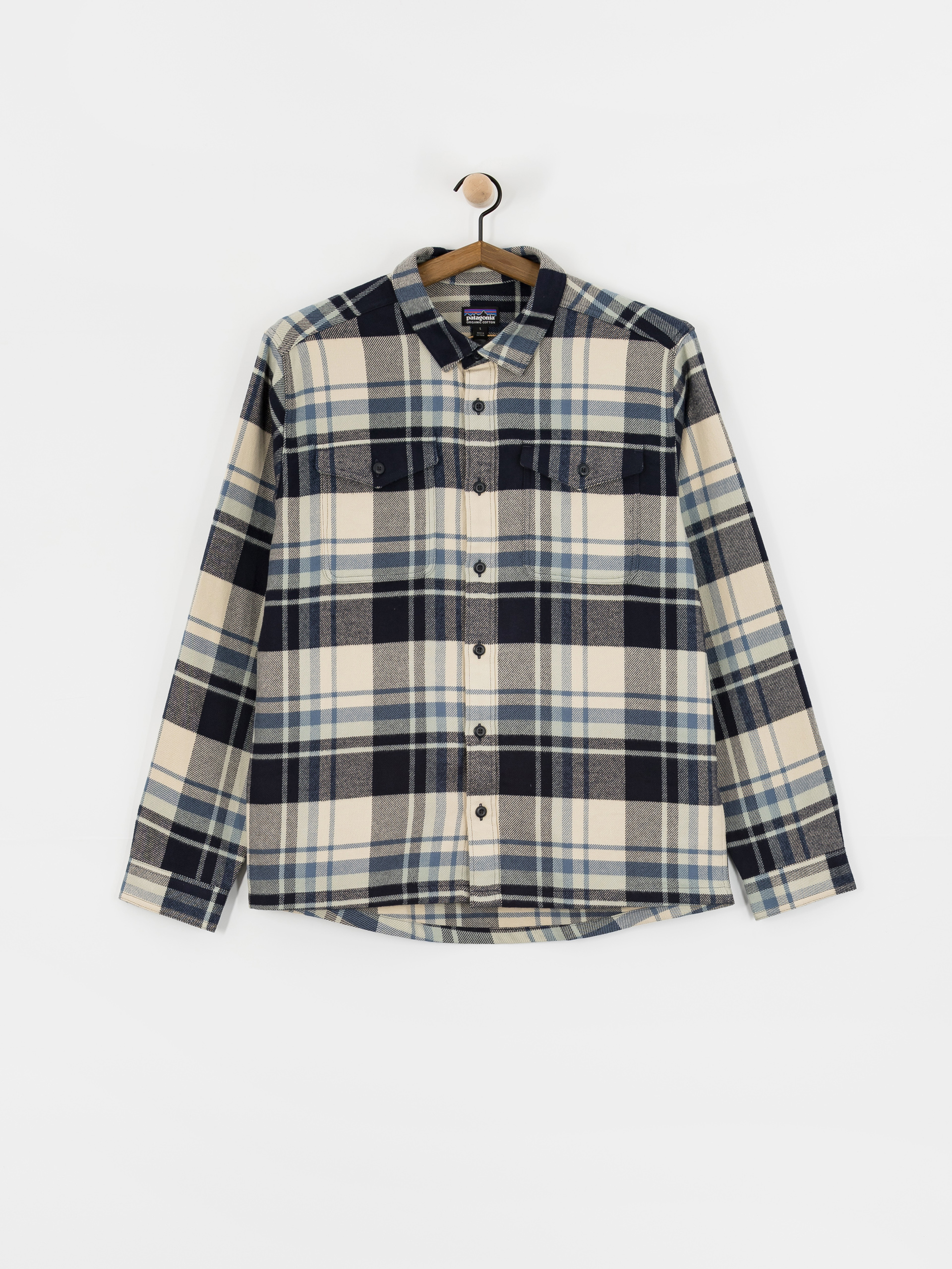 Patagonia Fjord Flannel Shirt (hibernate sunken blue)