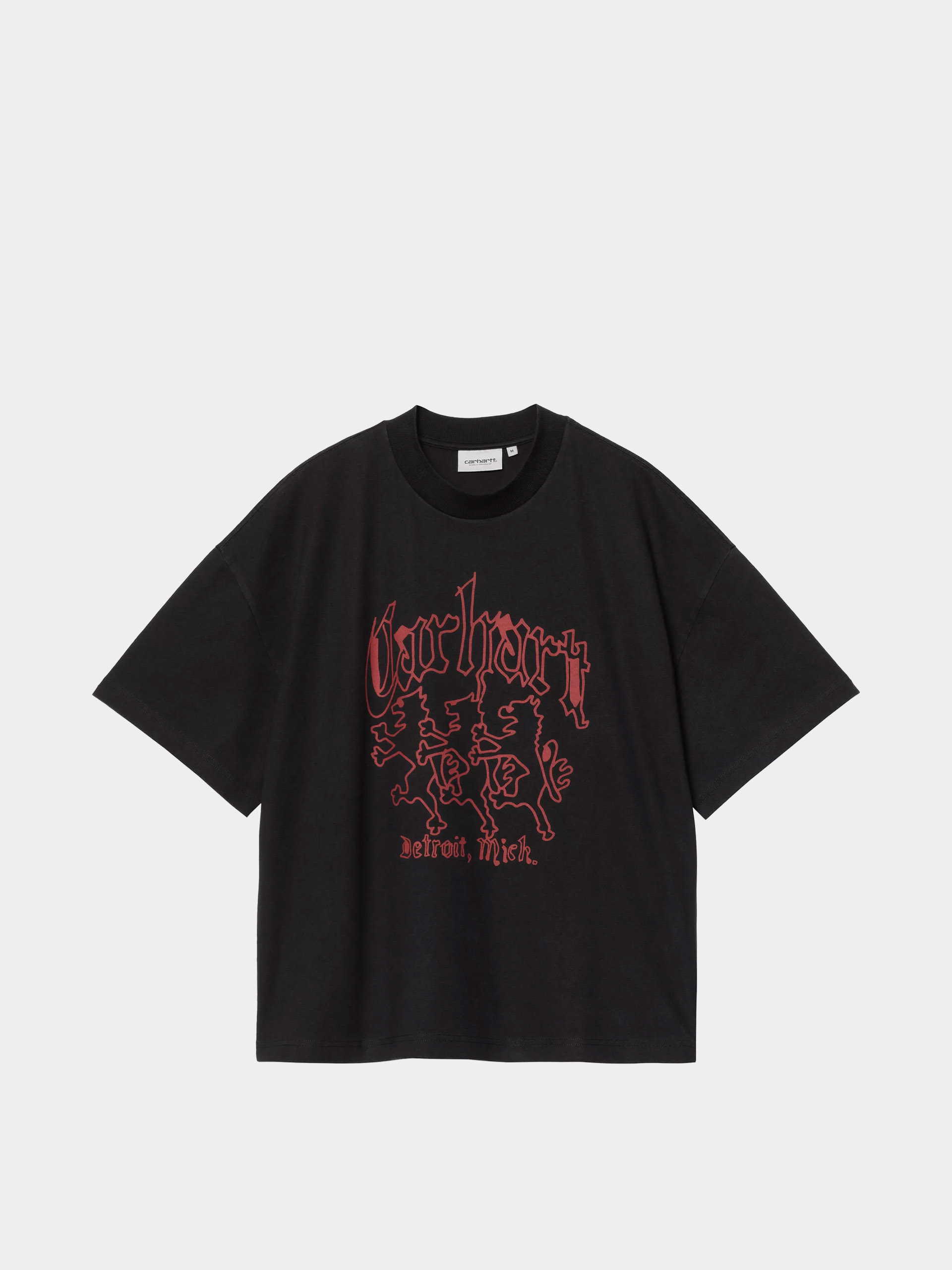 Carhartt WIP T-Shirt Hackwork - black (black/heavy stone wash)