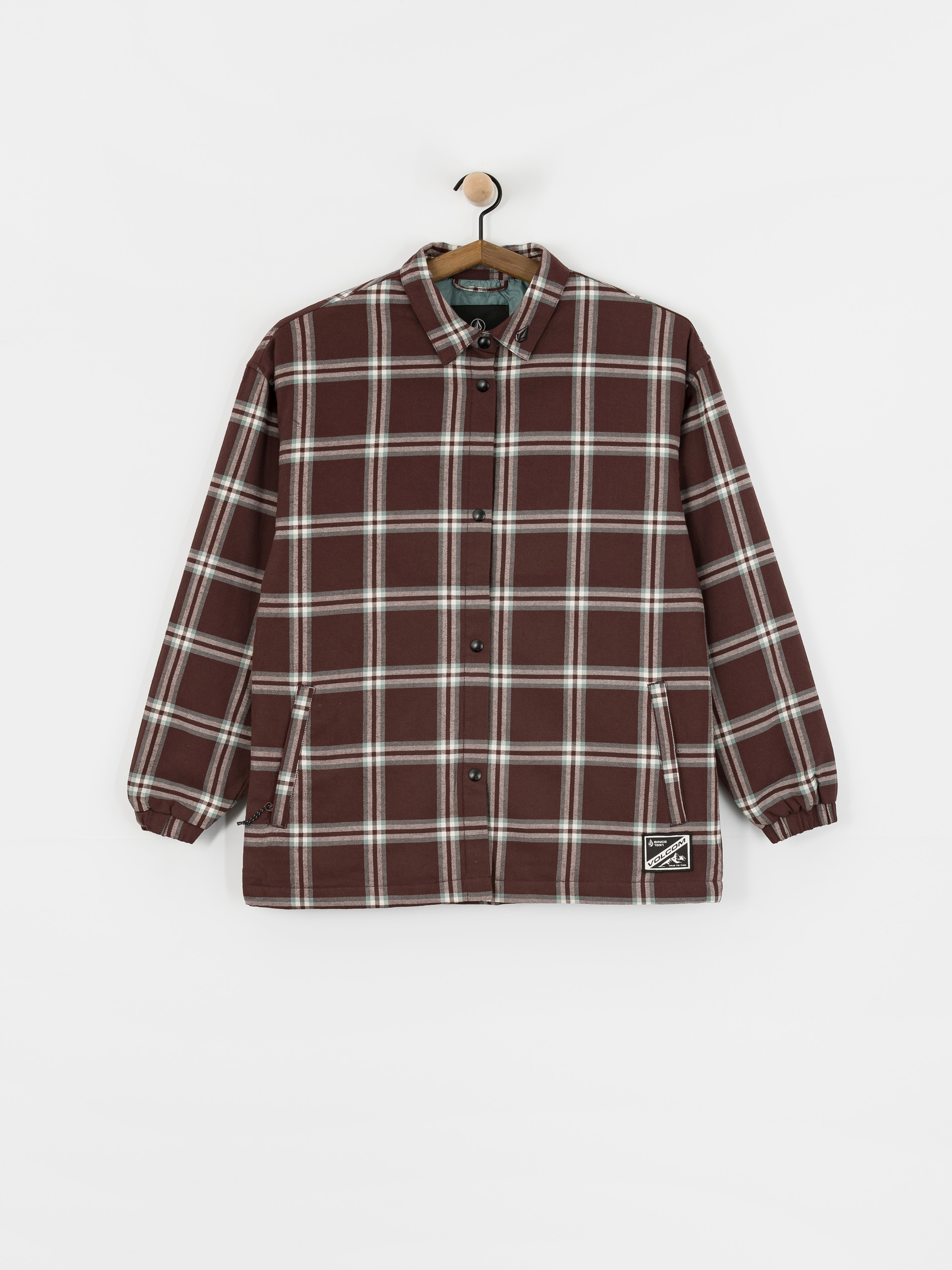 Volcom Jacket Ins Riding Flannel Wmn (oxblood)