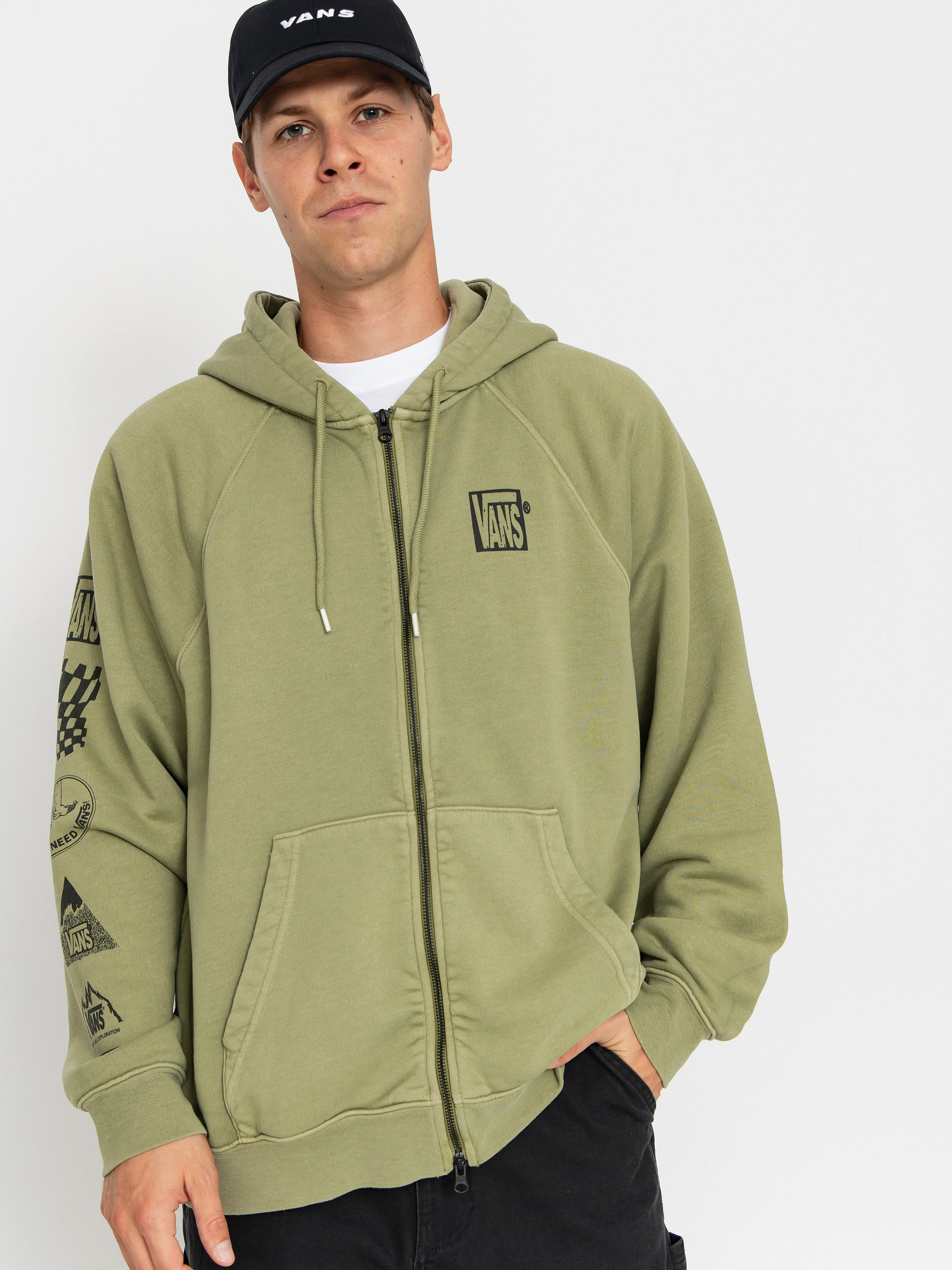 Vans Mte Teamteam Full Zip Sweatshirt (loden green)