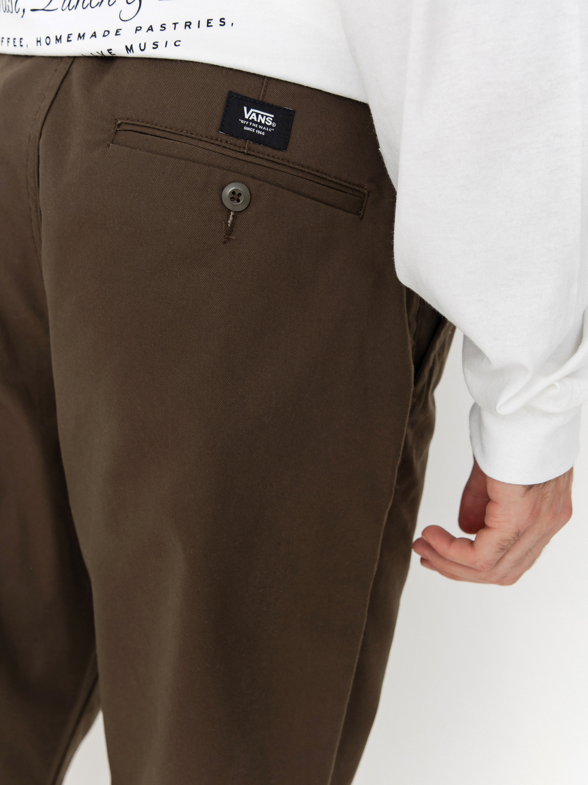 Vans Authentic Chino Relaxed Pants (coal brown)