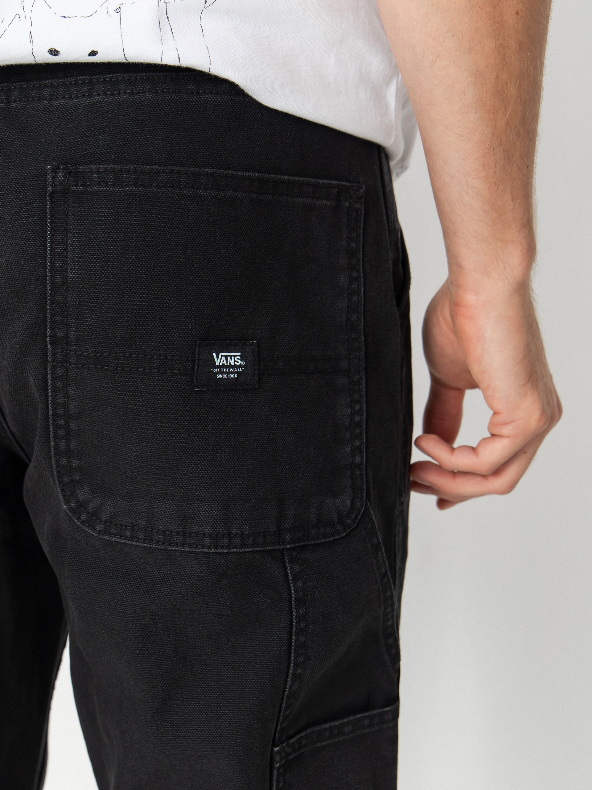 Vans Drill Chore Carpenter Loose Vintage Wash Hose (black)