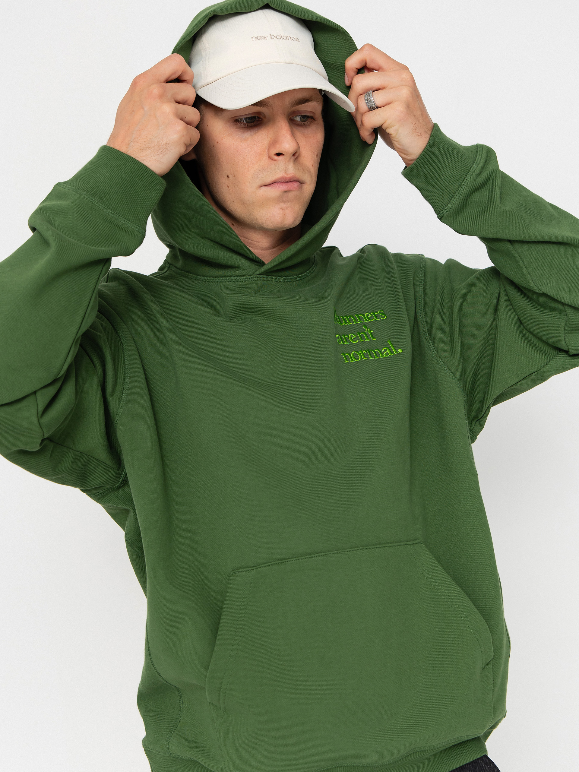 New Balance Athletics Runners Arent Normal HD Hoodie (green)