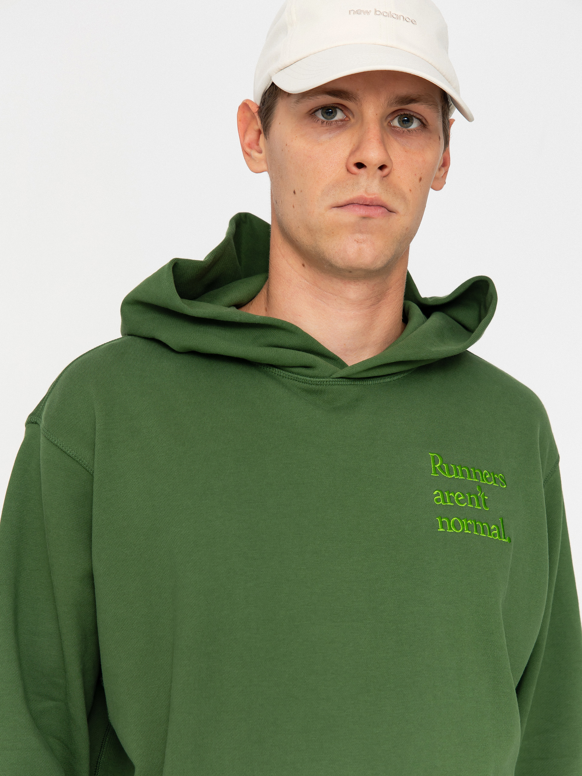 New Balance Athletics Runners Arent Normal HD Hoodie (green)